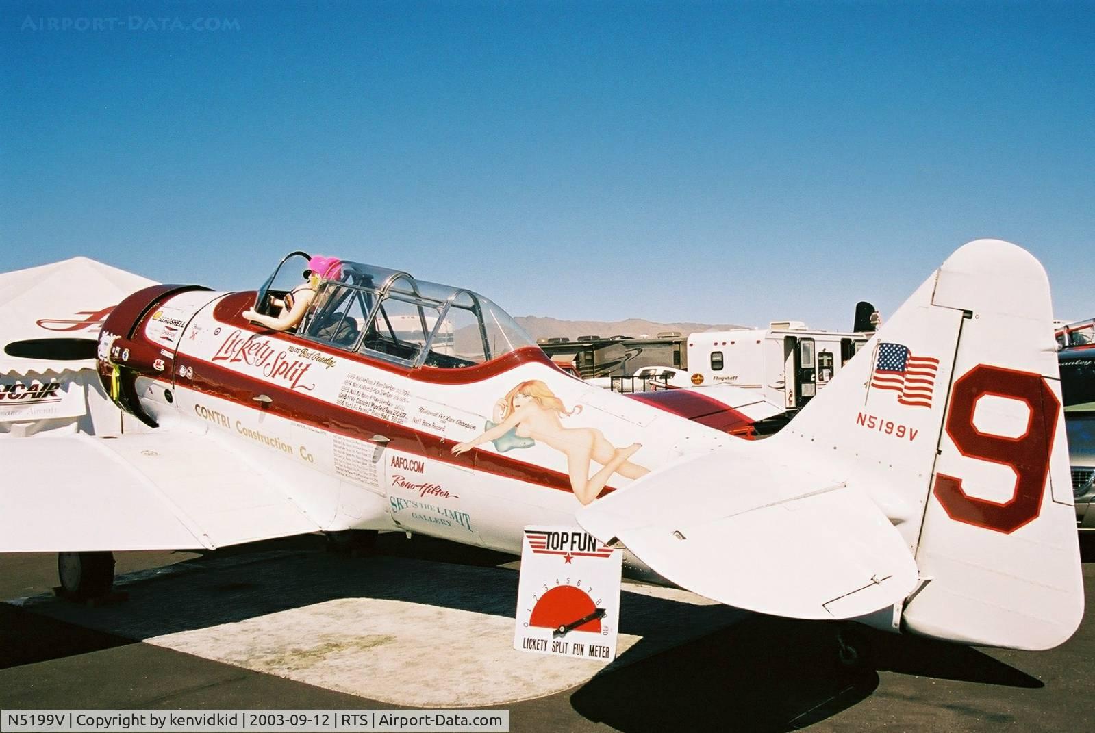 N5199V, 1960 North American SNJ-5 Texan C/N 43875, At the 2003 Reno Air Races.