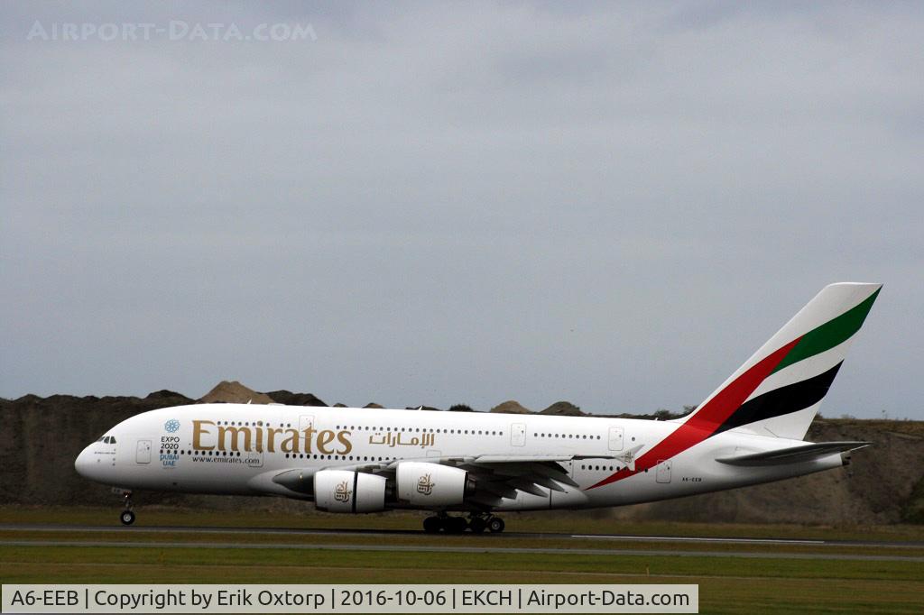 A6-EEB, 2012 Airbus A380-861 C/N 109, A6-EEB landing rw 04R