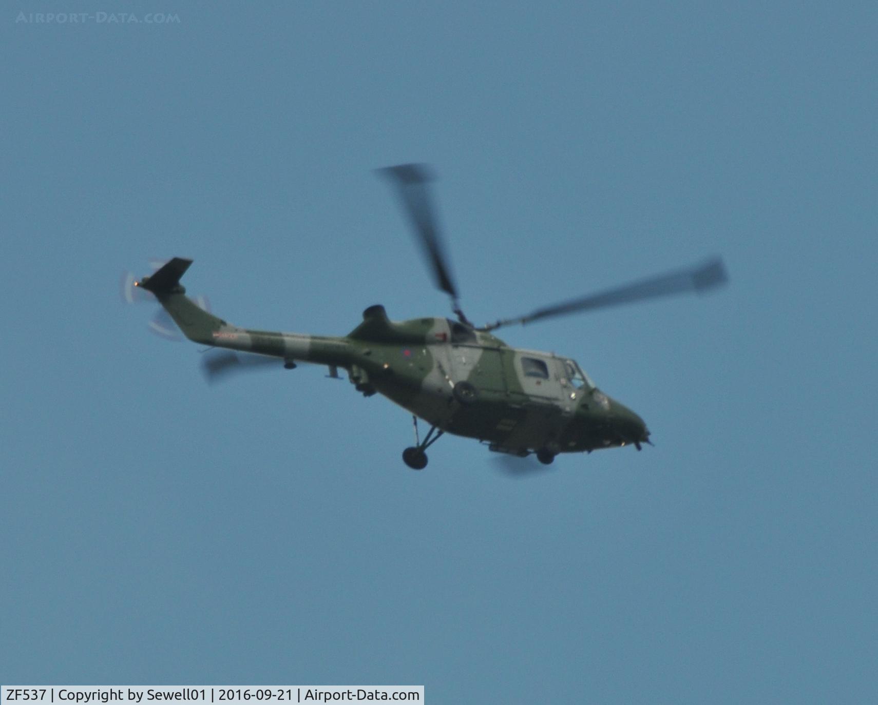 ZF537, Westland Lynx AH.9A C/N 329, Overhead