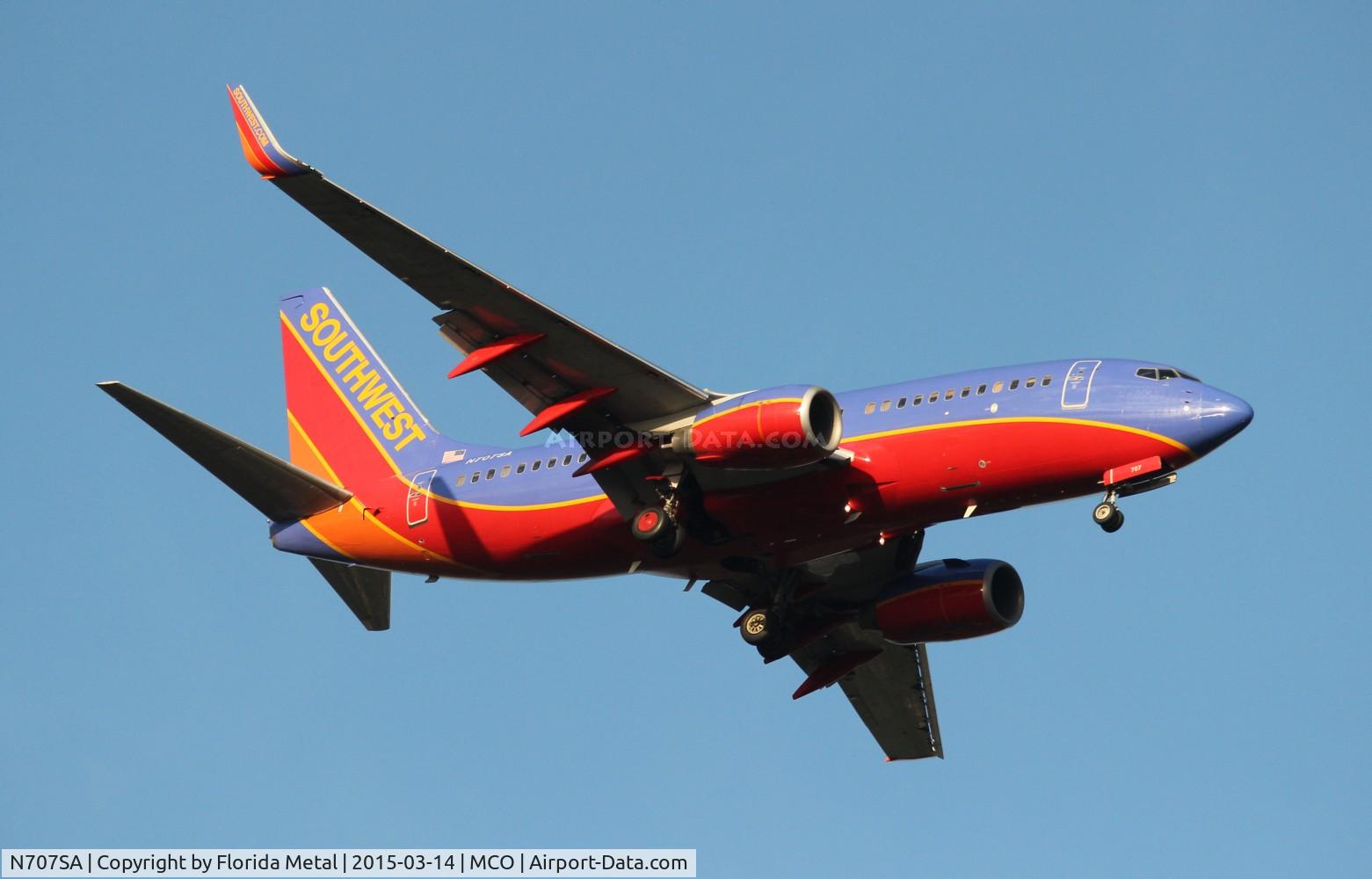 N707SA, 1997 Boeing 737-7H4 C/N 27841, Southwest