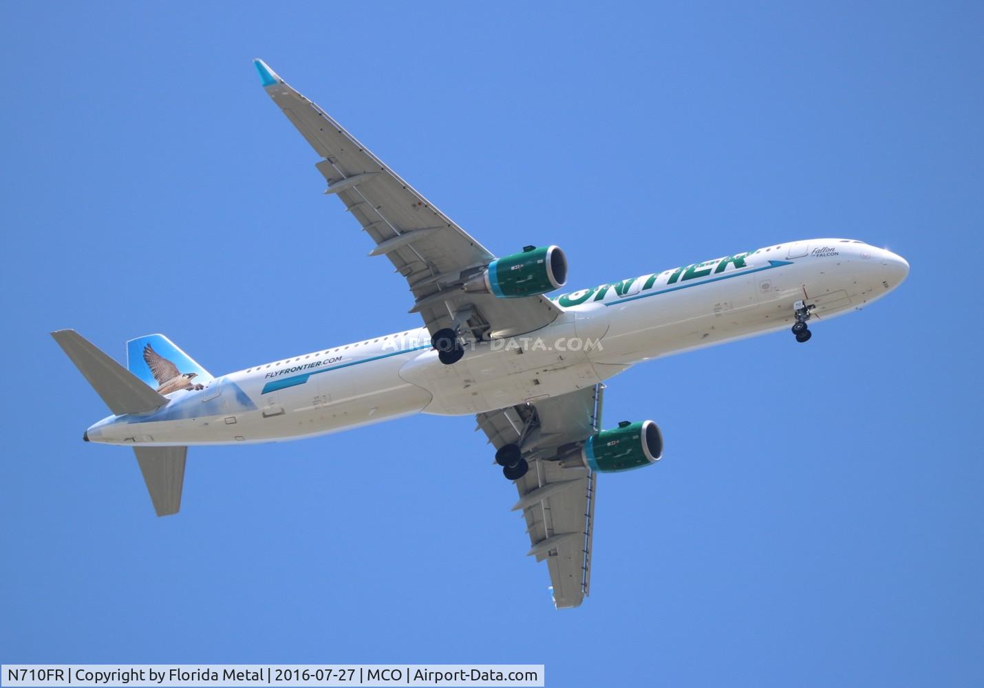 N710FR, 2016 Airbus A321-211 C/N 7179, Frontier Fallon the Falcon