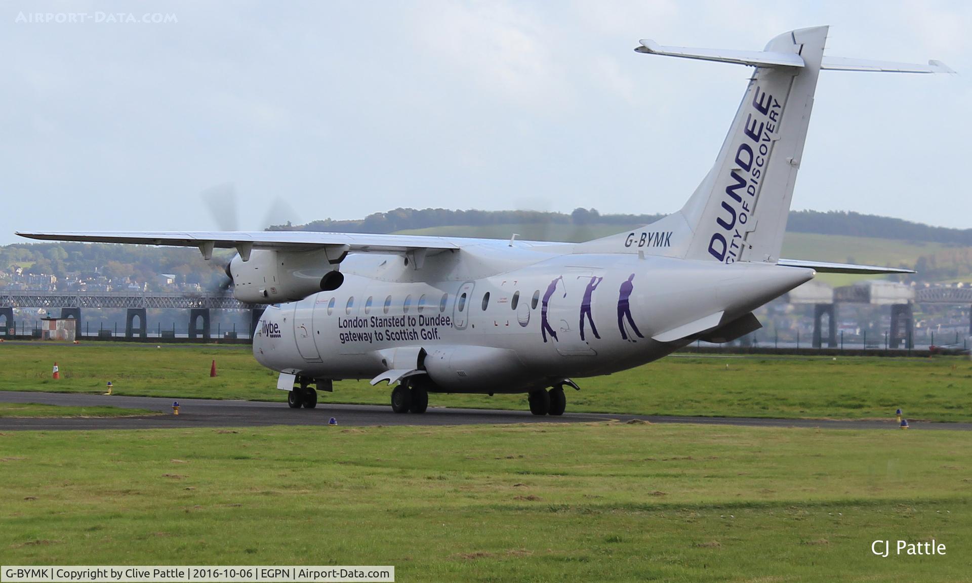 G-BYMK, 1996 Dornier 328-100 C/N 3062, At Dundee EGPN in a new 'Dundee - City of Discovery' colour scheme
