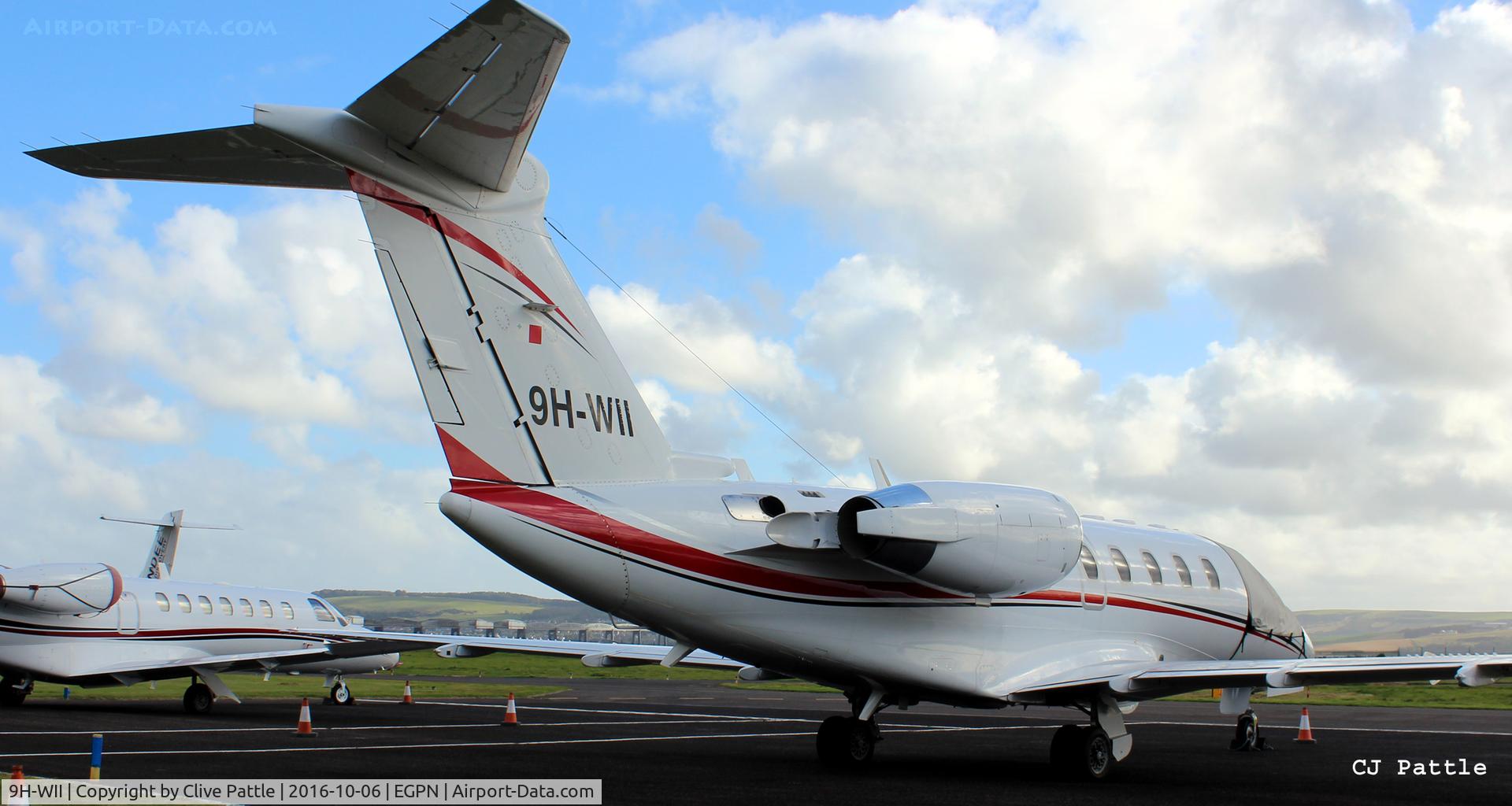 9H-WII, 1998 Cessna 650 Citation VII C/N 650-7090, At Dundee Riverside Airport EGPN for the Annual Golf Dunhill Links Championships, held at nearby St Andrews.