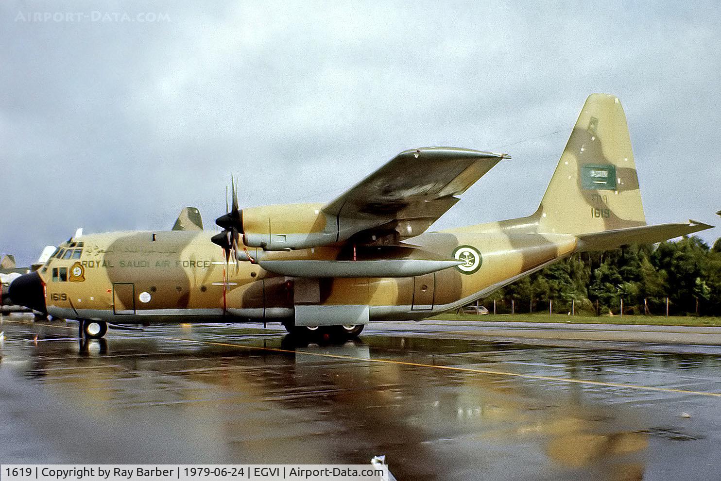 1619, 1968 Lockheed C-130H Hercules C/N 382-4758, Lockheed C-130H Hercules [4756] (Royal Saudi Air Force) RAF Greenham Common~G 24/06/1979. From a slide.