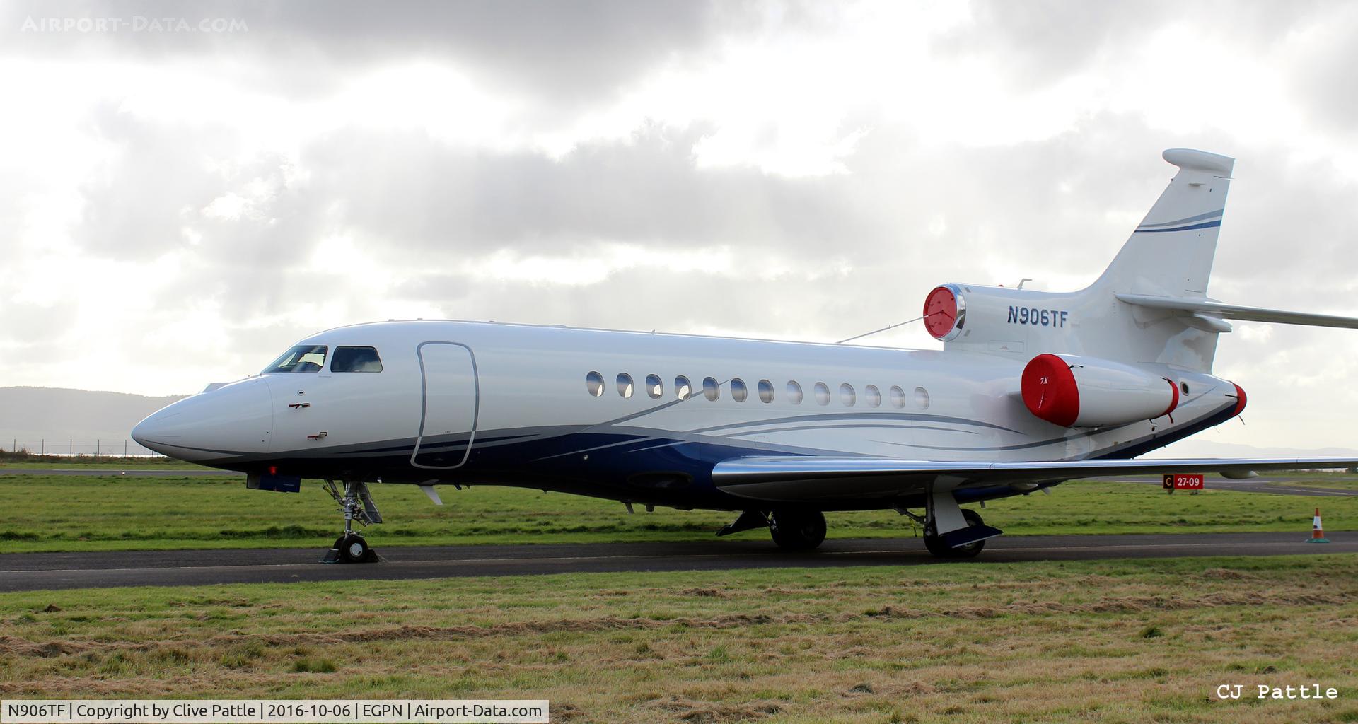 N906TF, 1998 Bombardier Challenger 604 (CL-600-2B16) C/N 5366, At Dundee Riverside Airport EGPN for the Annual Golf Dunhill Links Championships, held at nearby St Andrews.