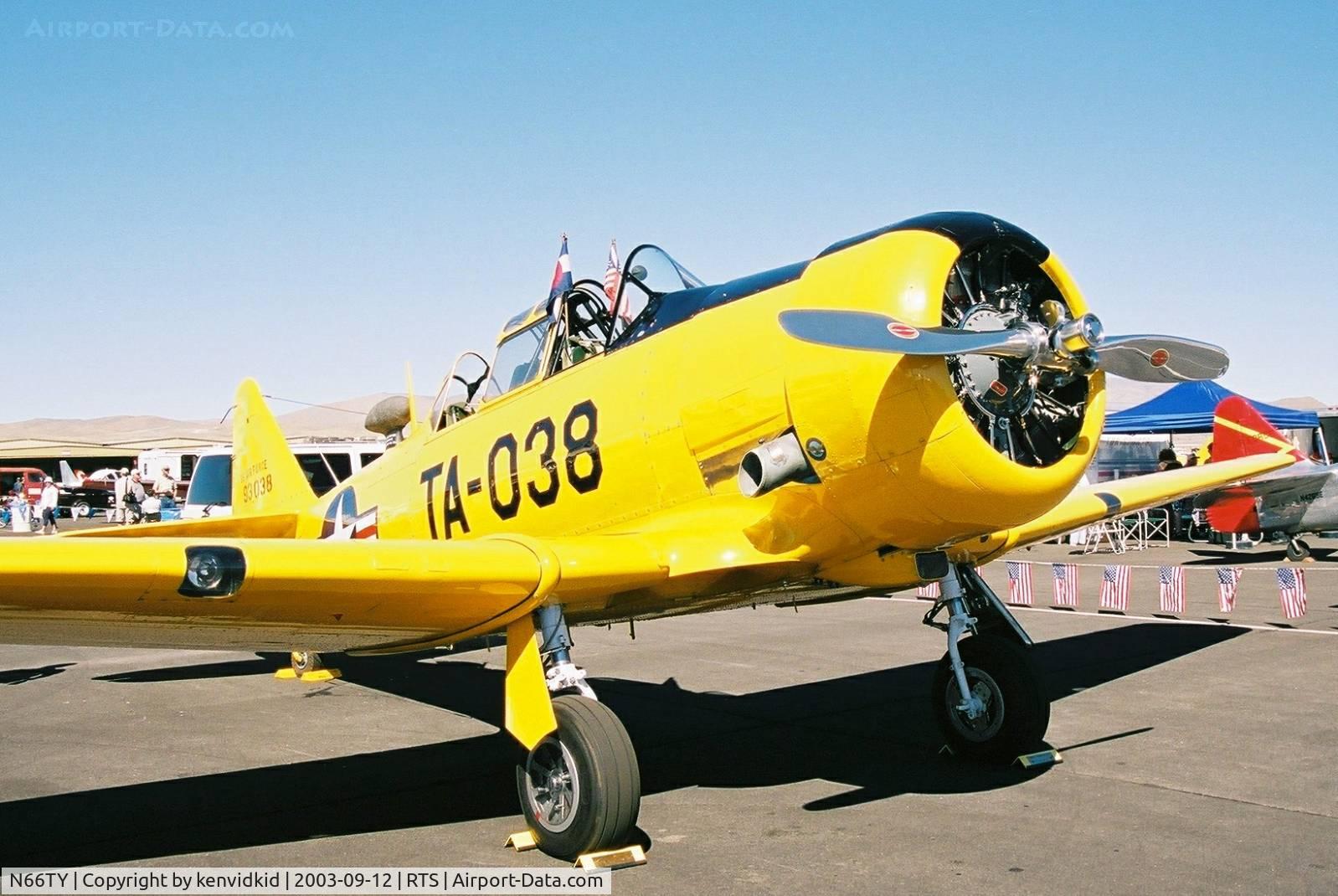 N66TY, North American T-6G Texan C/N 168-142, At the 2003 Reno Air Races.