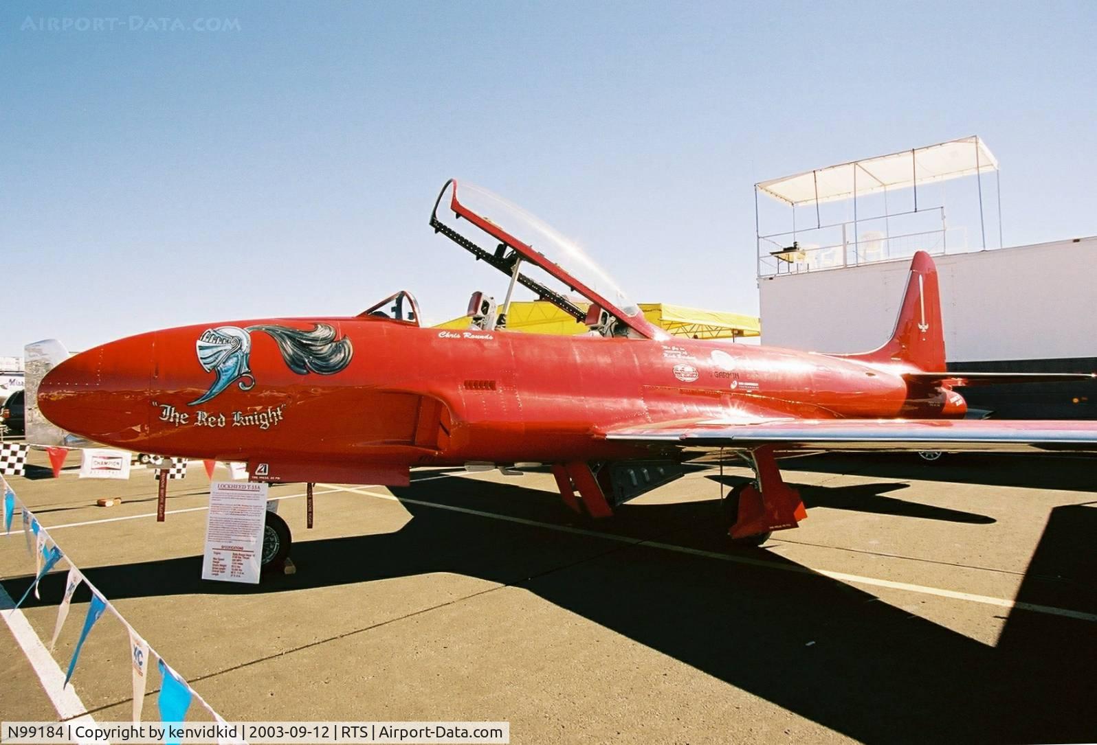 N99184, 1955 Canadair T-33AN Silver Star 3 C/N T33-98, At the 2003 Reno Air Races.