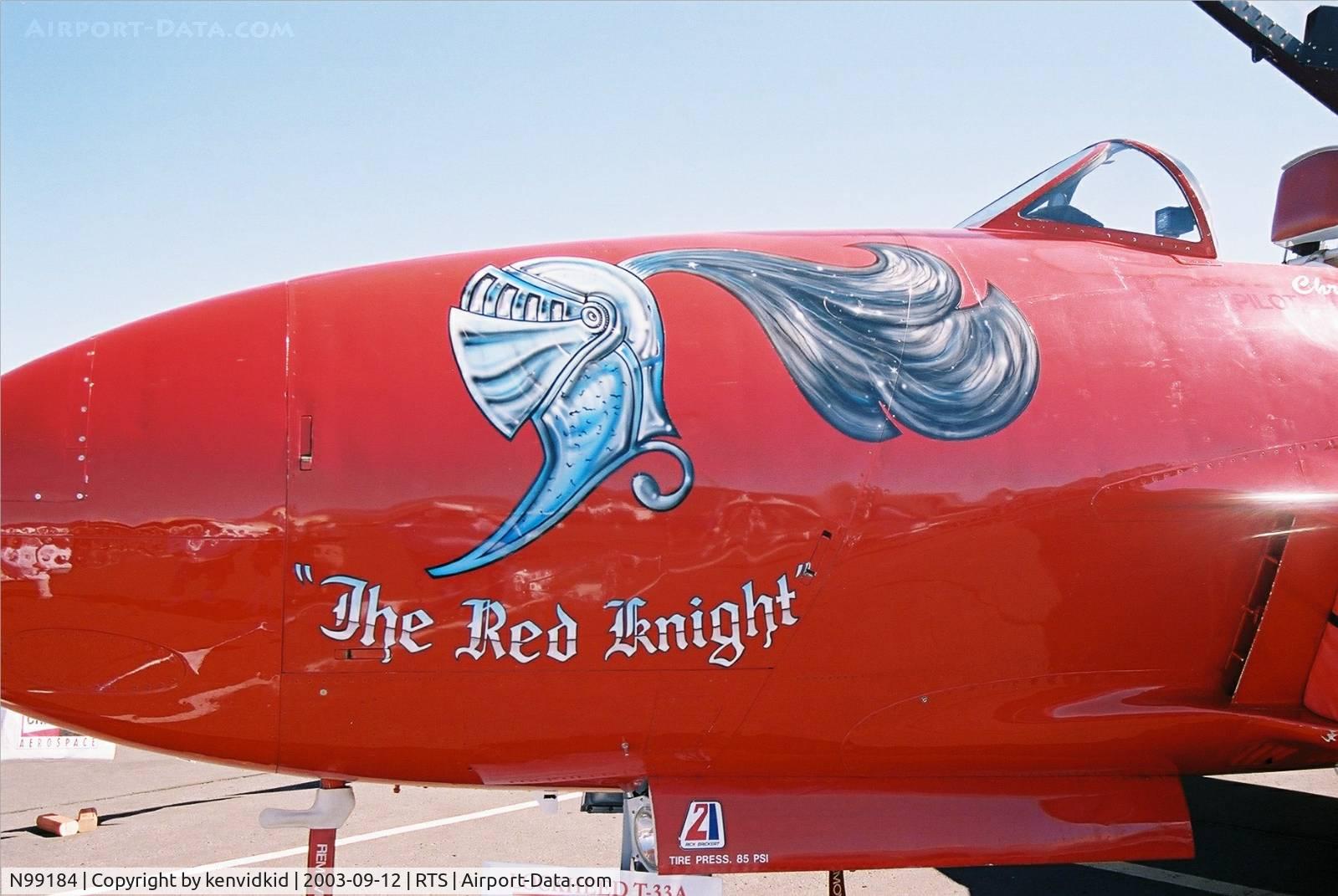 N99184, 1955 Canadair T-33AN Silver Star 3 C/N T33-98, At the 2003 Reno Air Races.