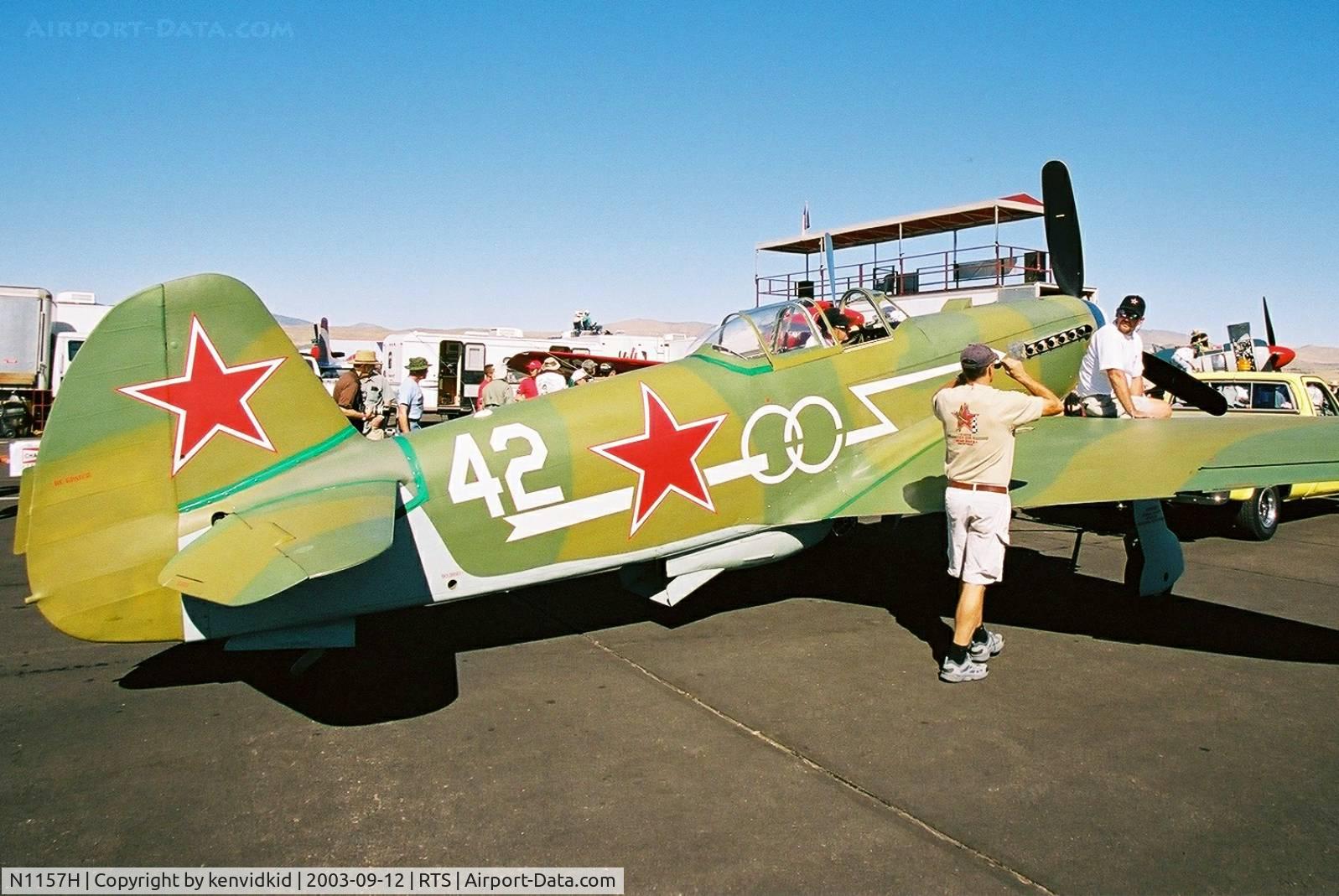 N1157H, 1994 Yakovlev Yak-9U-M C/N 0470402, At the 2003 Reno Air Races.