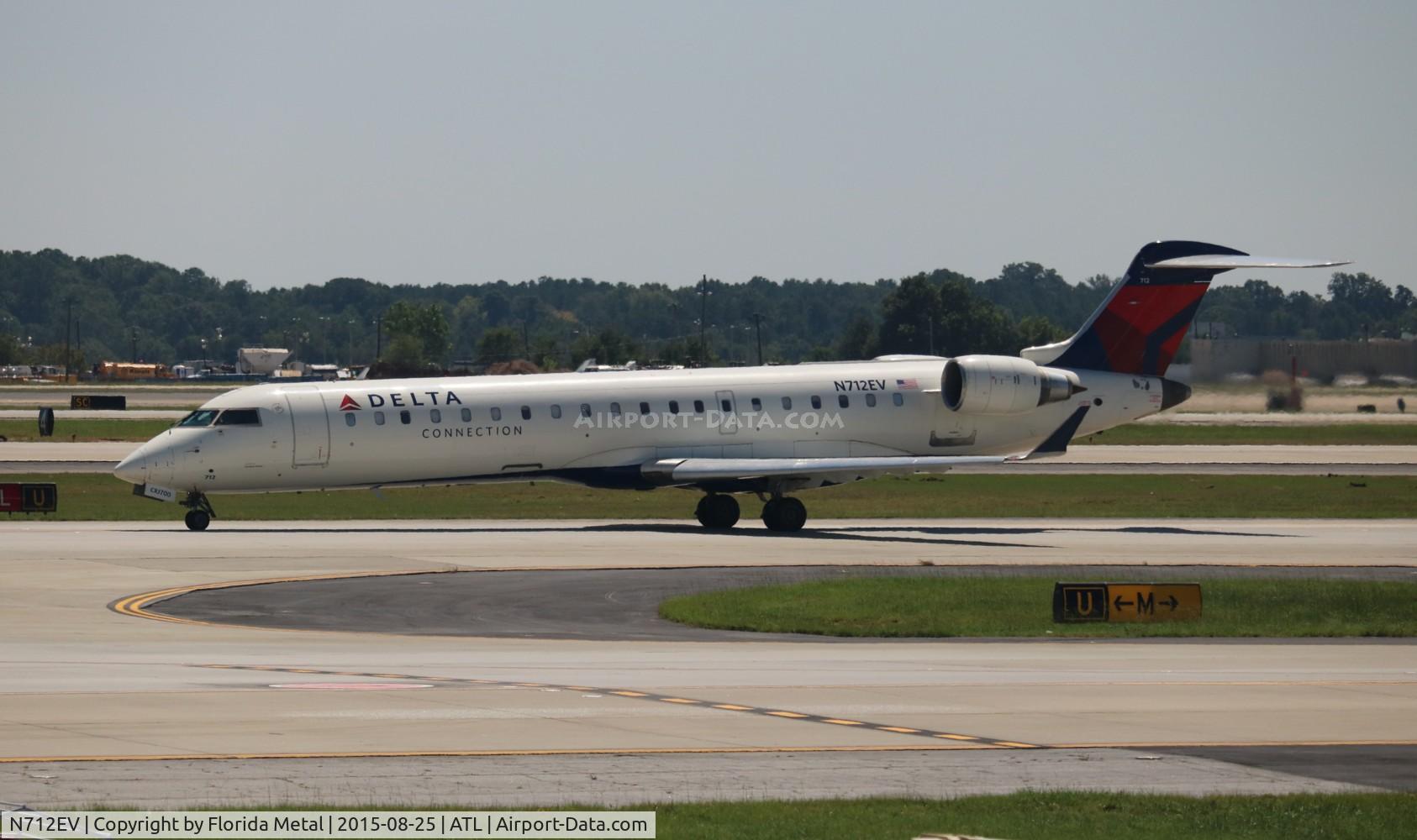 N712EV, 2002 Bombardier CRJ-701ER (CL-600-2C10) Regional Jet C/N 10074, Delta Connection
