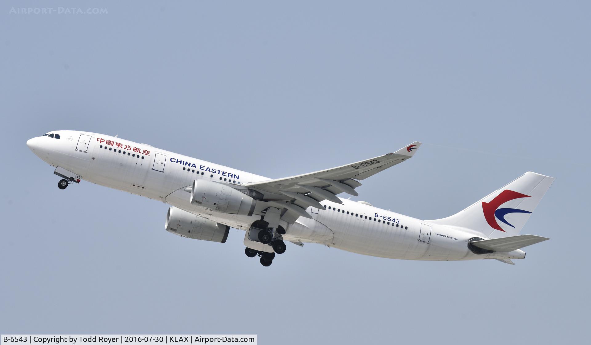 B-6543, 2011 Airbus A330-243 C/N 1280, Departing LAX