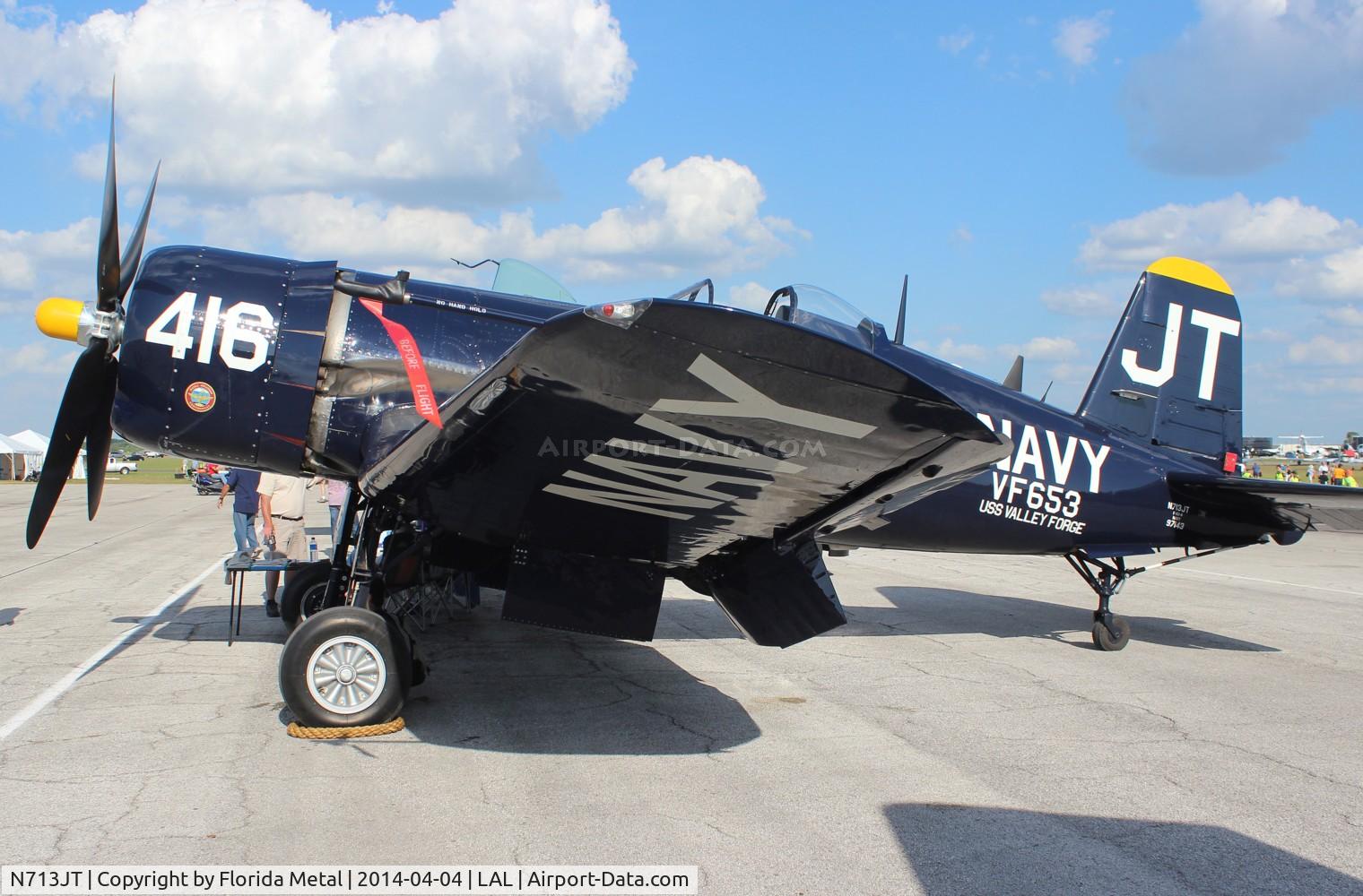 N713JT, 1945 Vought F4U-4B Corsair C/N 97143, Corsair