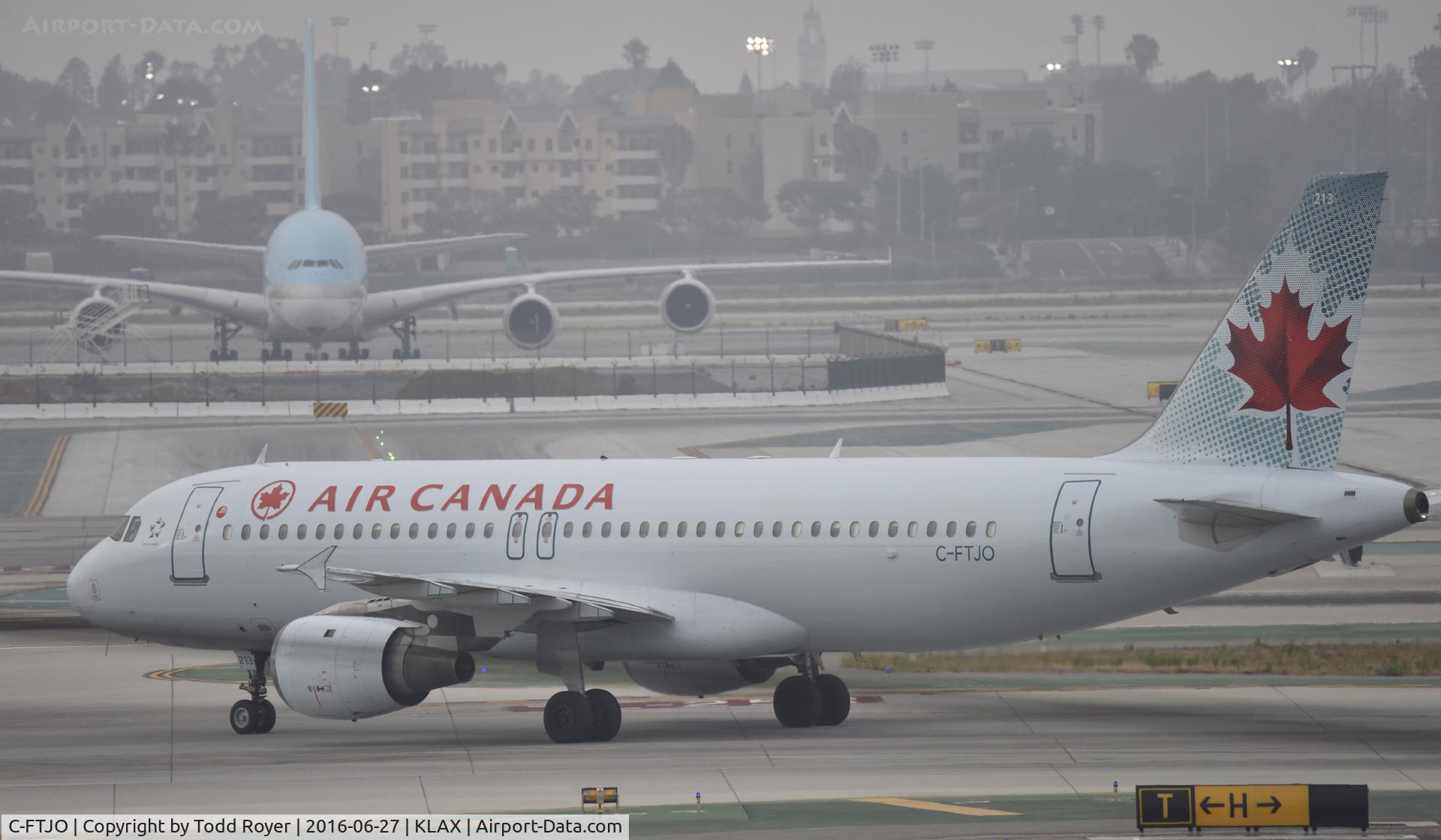 C-FTJO, 1991 Airbus A320-211 C/N 183, Arriving at LAX