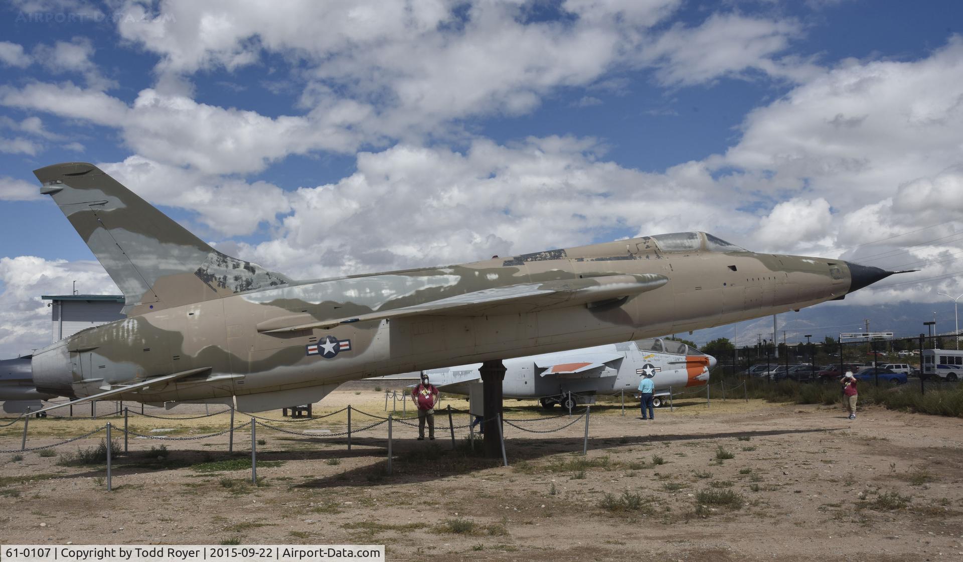 61-0107, 1961 Republic F-105D Thunderchief C/N D302, On display at the National Museum of Nuclear Science and History