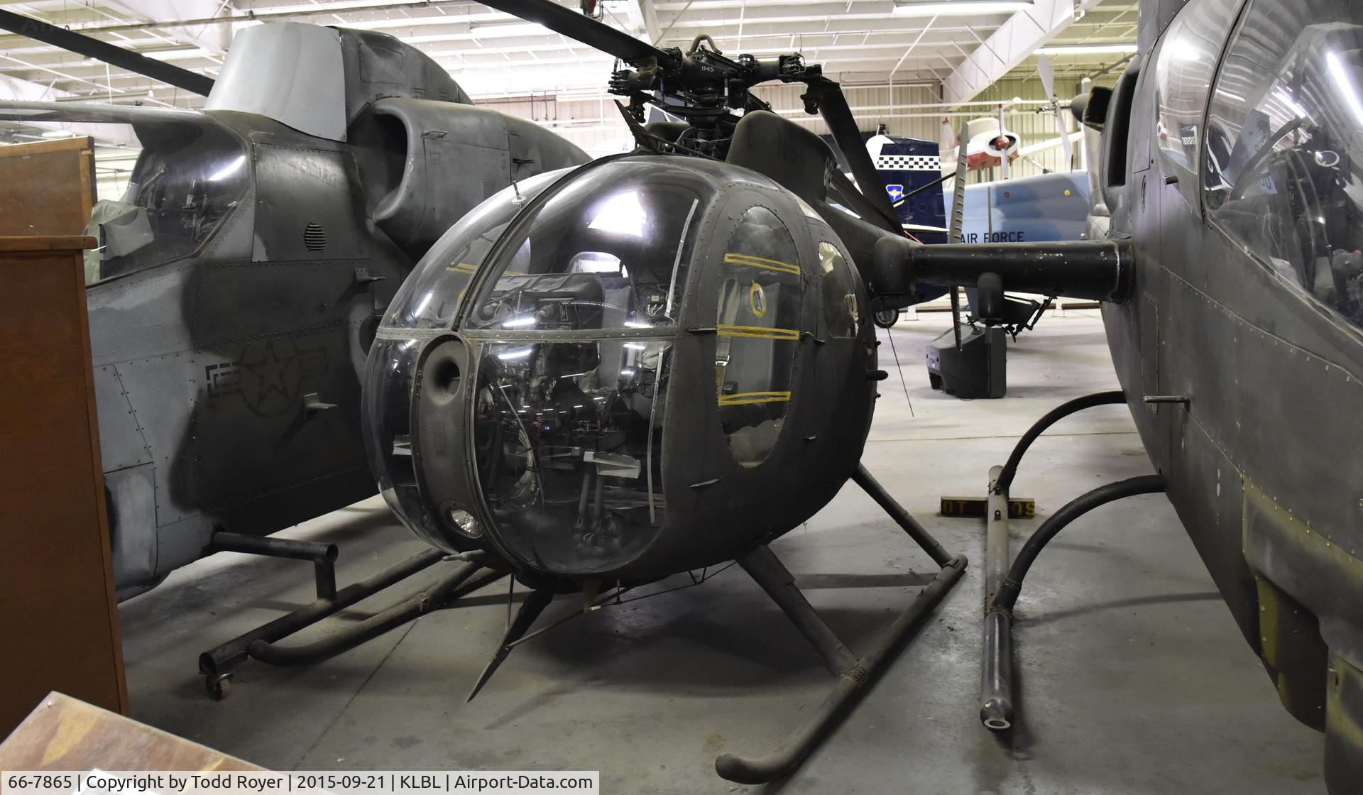 66-7865, 1966 Hughes OH-6A Cayuse C/N 0179, On display at the Mid America Air Museum