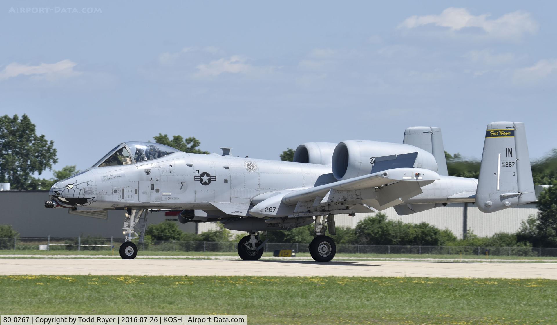 80-0267, 1980 Fairchild Republic A-10C Thunderbolt II C/N A10-0617, Airventure 2016