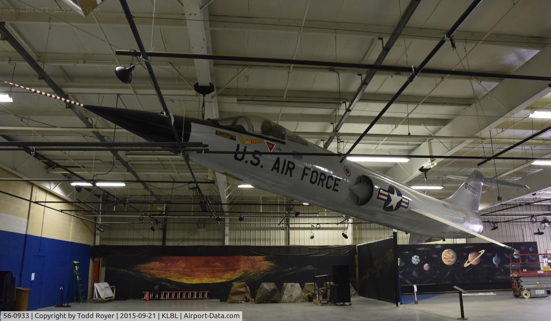 56-0933, Lockheed F-104C Starfighter C/N 383-1221, On display at the Mid America Air Museum