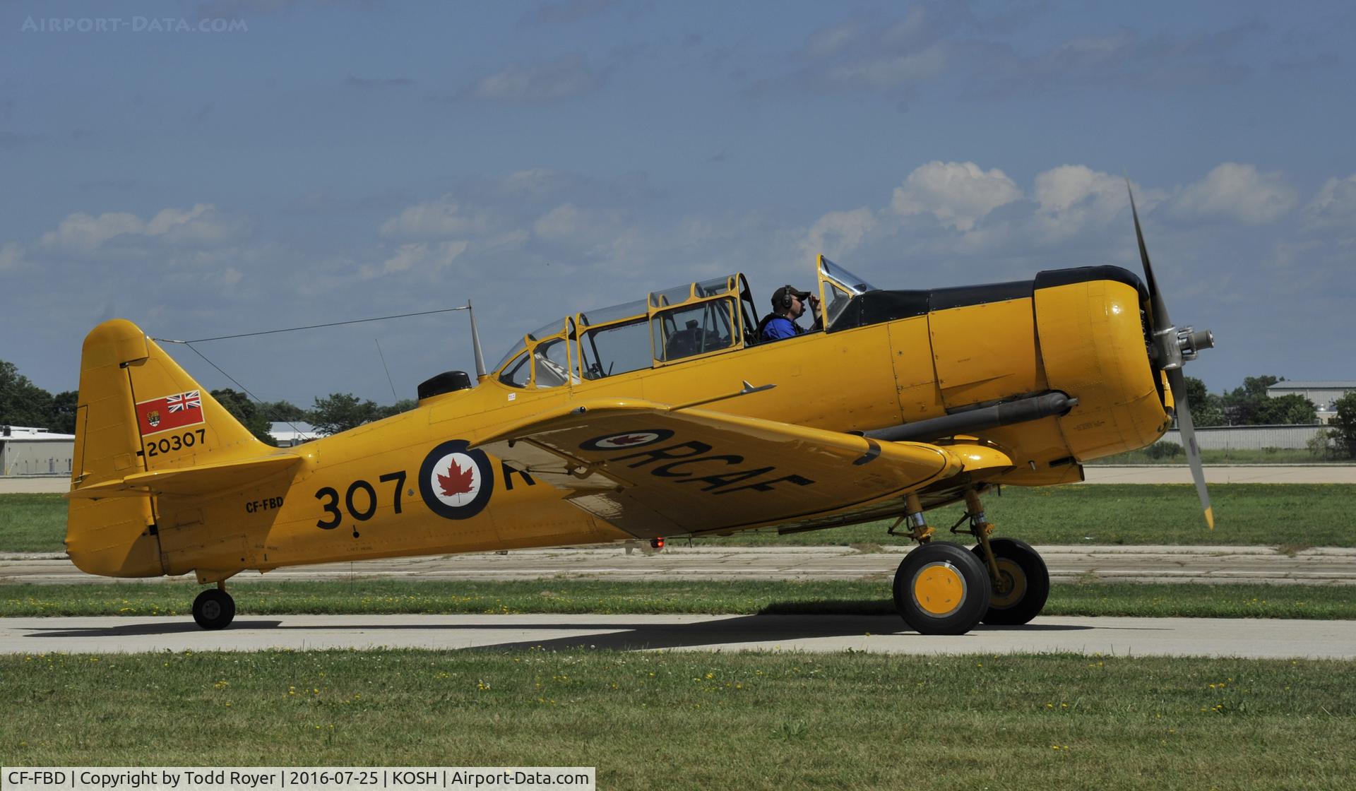 CF-FBD, 1952 Canadian Car & Foundry T-6 Harvard Mk.4 C/N CCF4-98, Airventure 2016