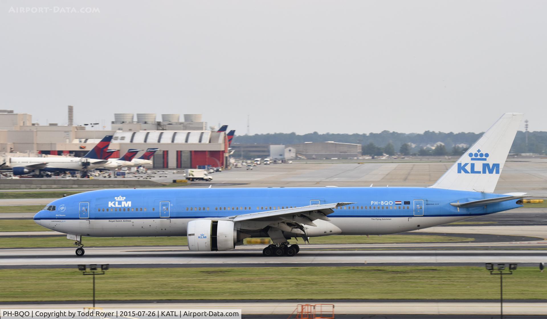 PH-BQO, 2007 Boeing 777-206/ER C/N 35295, Arriving at ATL