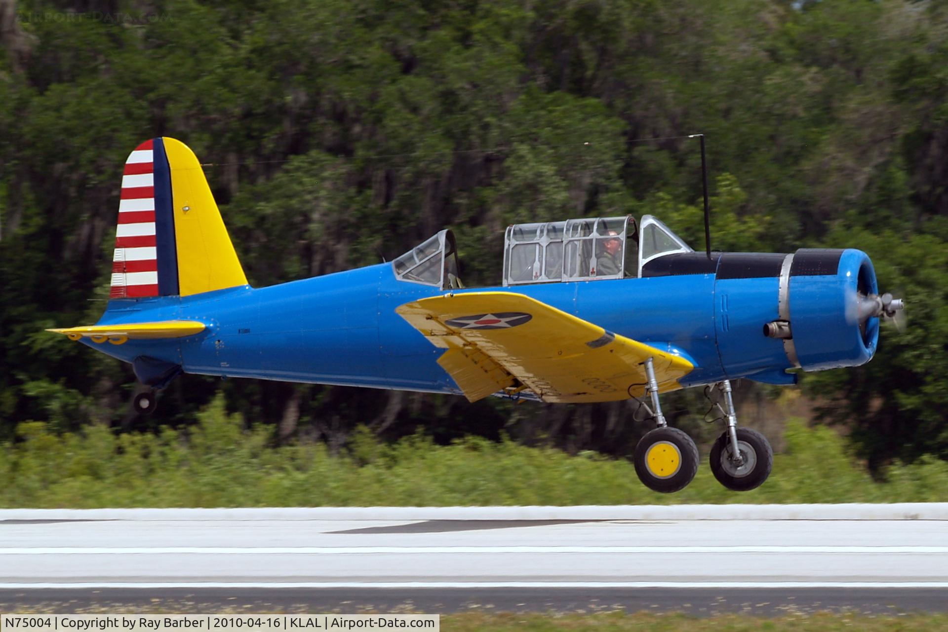 N75004, 1942 Convair BT-15 C/N 6720, Vultee BT-15 Valiant [6720] Lakeland-Linder~N 16/04/2010