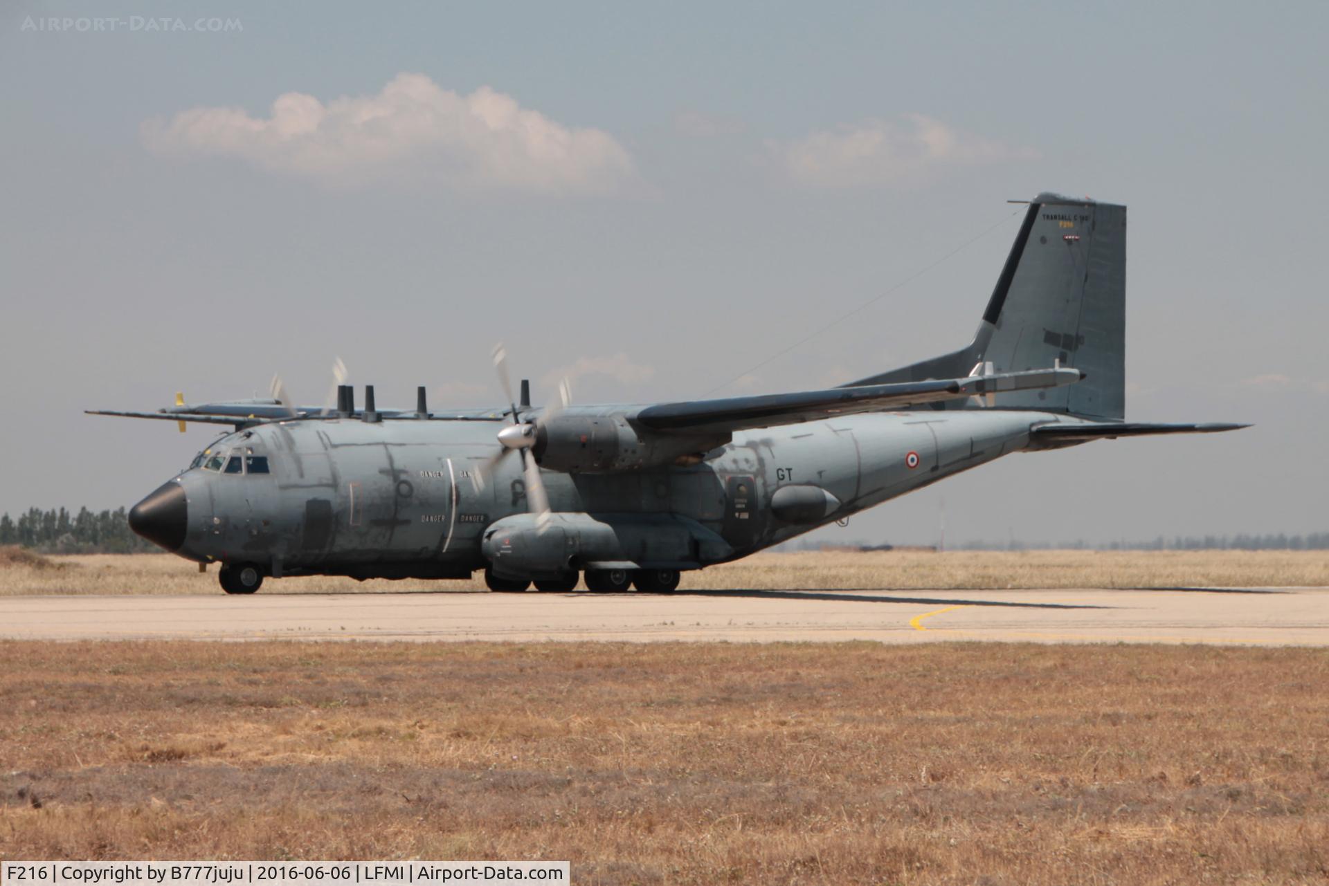 F216, Transall C-160G Gabriel C/N 219, at Istres