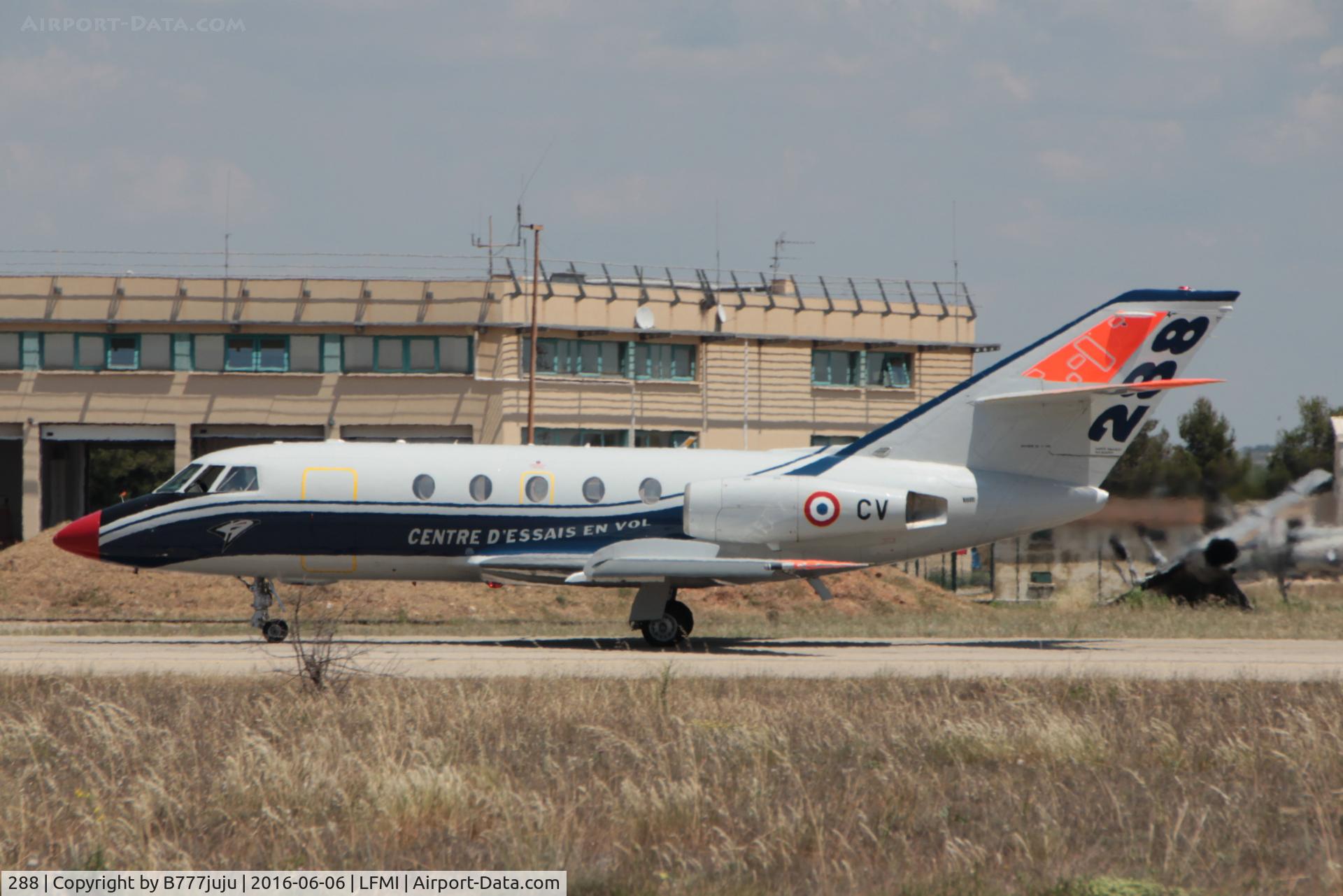 288, 1973 Dassault Falcon (Mystere) 20E C/N 288, at Istres