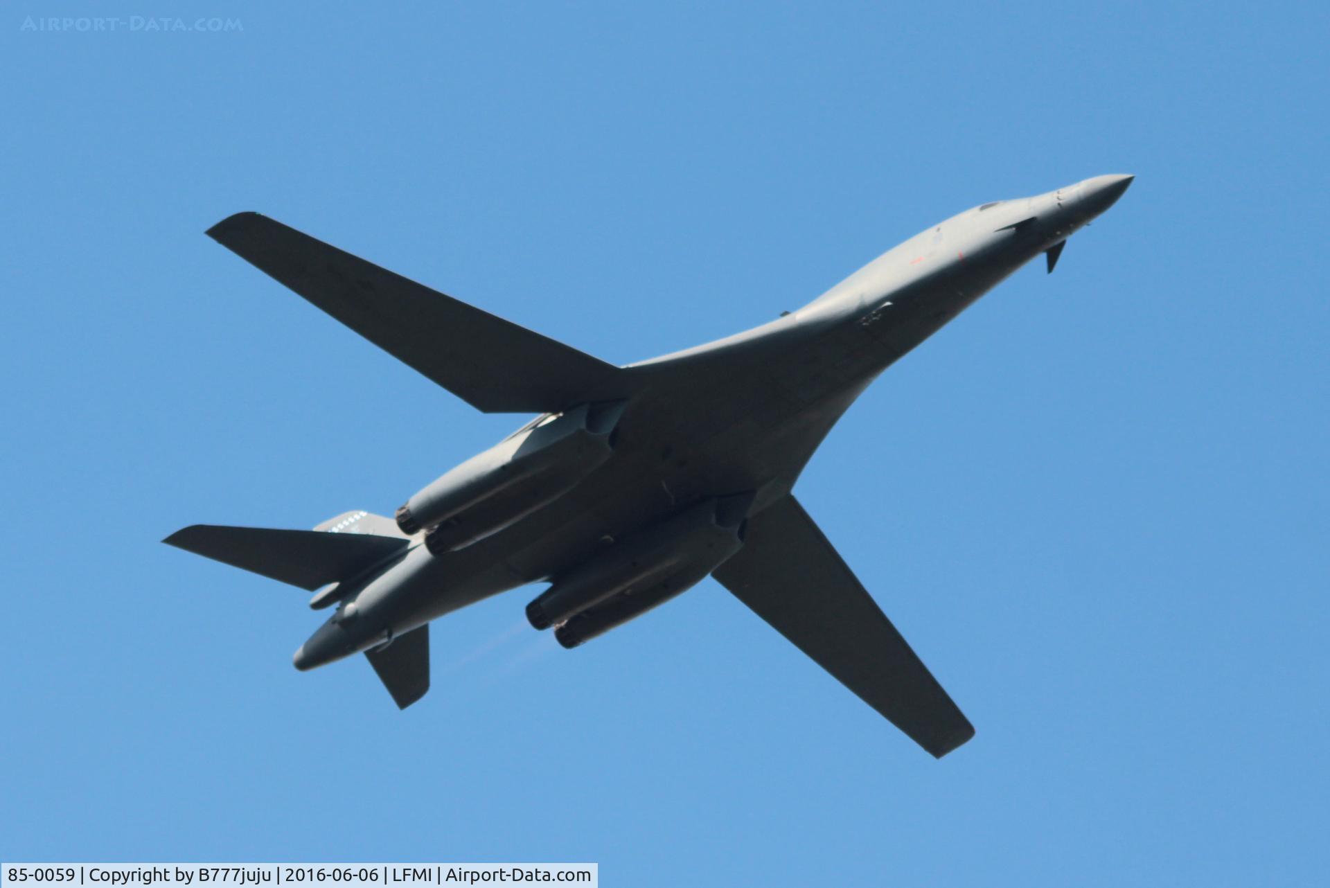 85-0059, 1985 Rockwell B-1B Lancer C/N 19, at Istres