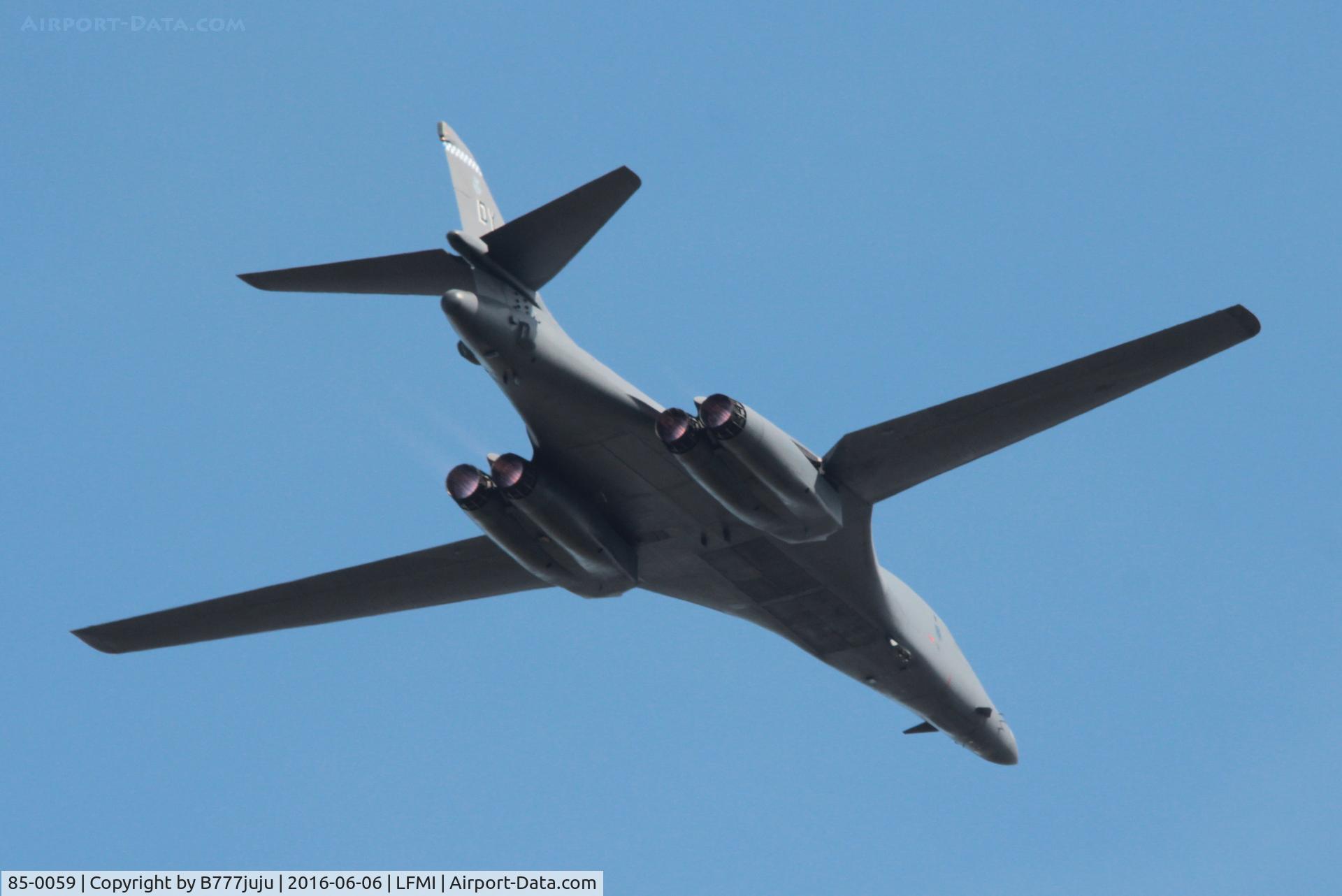 85-0059, 1985 Rockwell B-1B Lancer C/N 19, at Istres