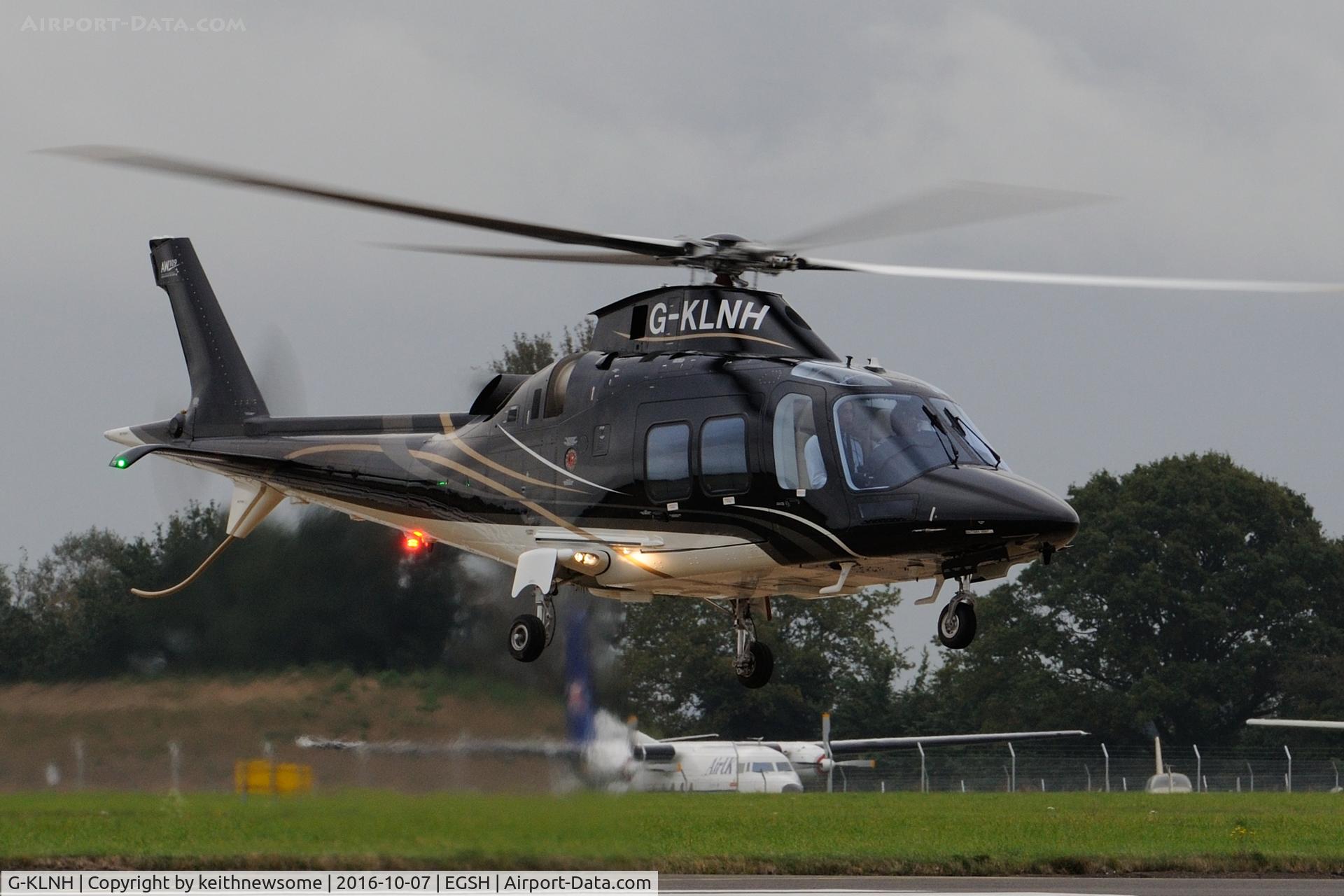 G-KLNH, 2016 AgustaWestland AW-109SP Grand New C/N 22364, Evening arrival.