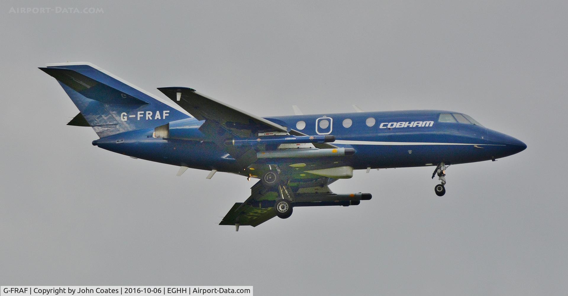 G-FRAF, 1974 Dassault Falcon (Mystere) 20E C/N 295, Resident Fa20 arriving home