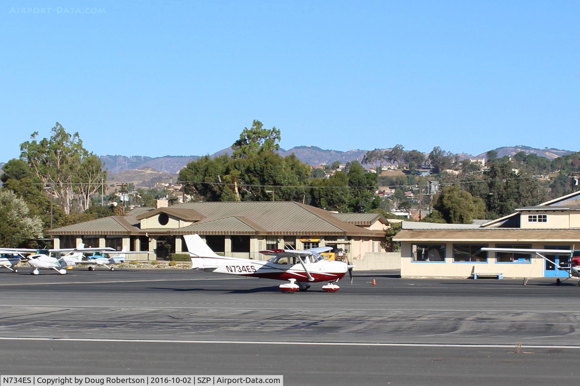 N734ES, Cessna 172N C/N 17268802, 1977 Cessna 172N SKYHAWK, Lycoming O-320-H2AD 160 Hp, taxi to Rwy 22