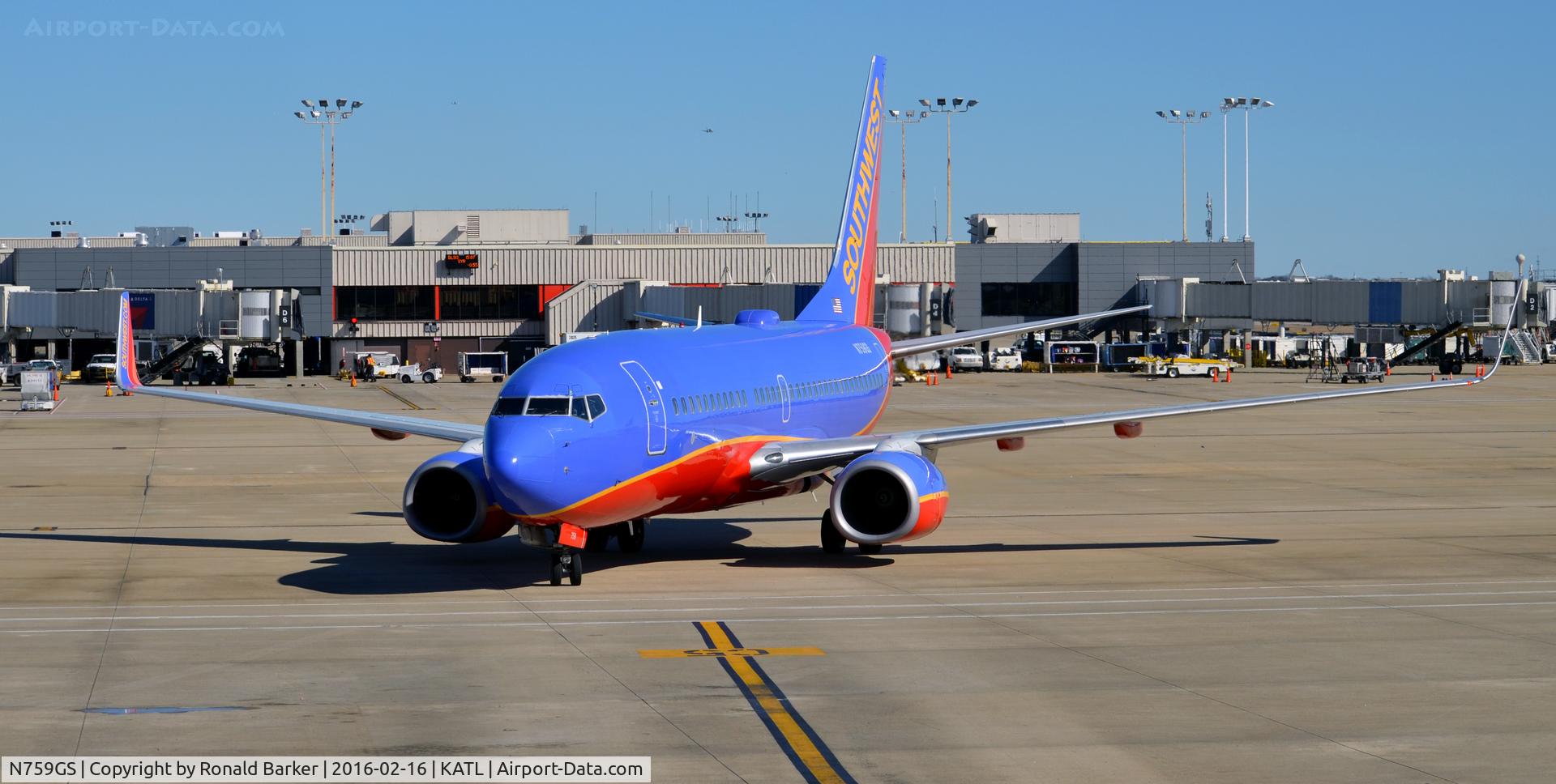 N759GS, 1999 Boeing 737-7H4 C/N 30544, Taxi ATL