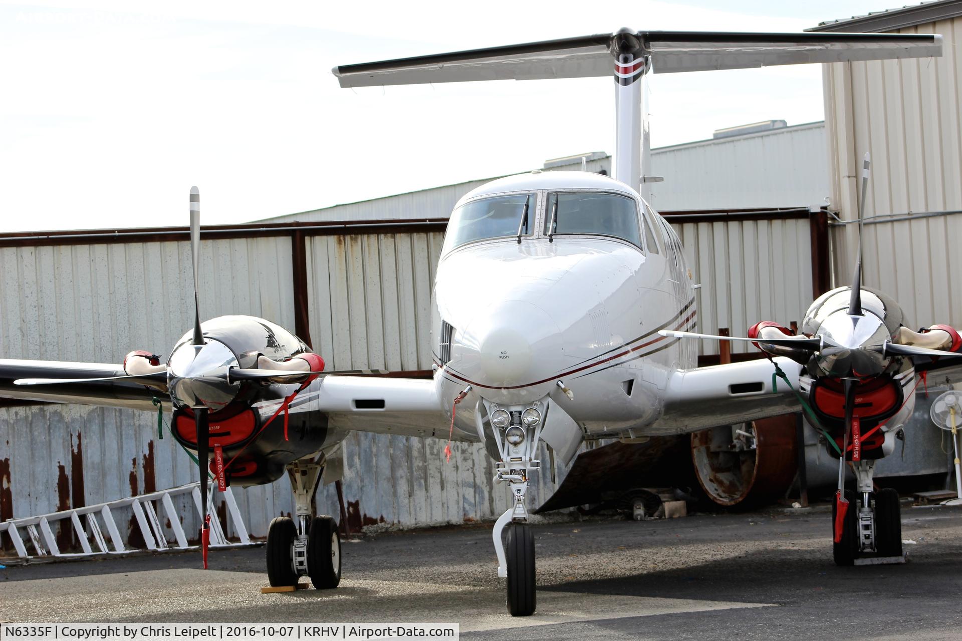 N6335F, 1982 Beech F90 King Air C/N LA-190, Dewane Investments LLC (Scottsdale, AZ) 1982 Beechcraft King Air F90 parked next to Aerial Avionics for some new avionics upgrades at Reid Hillview Airport, San Jose, CA.