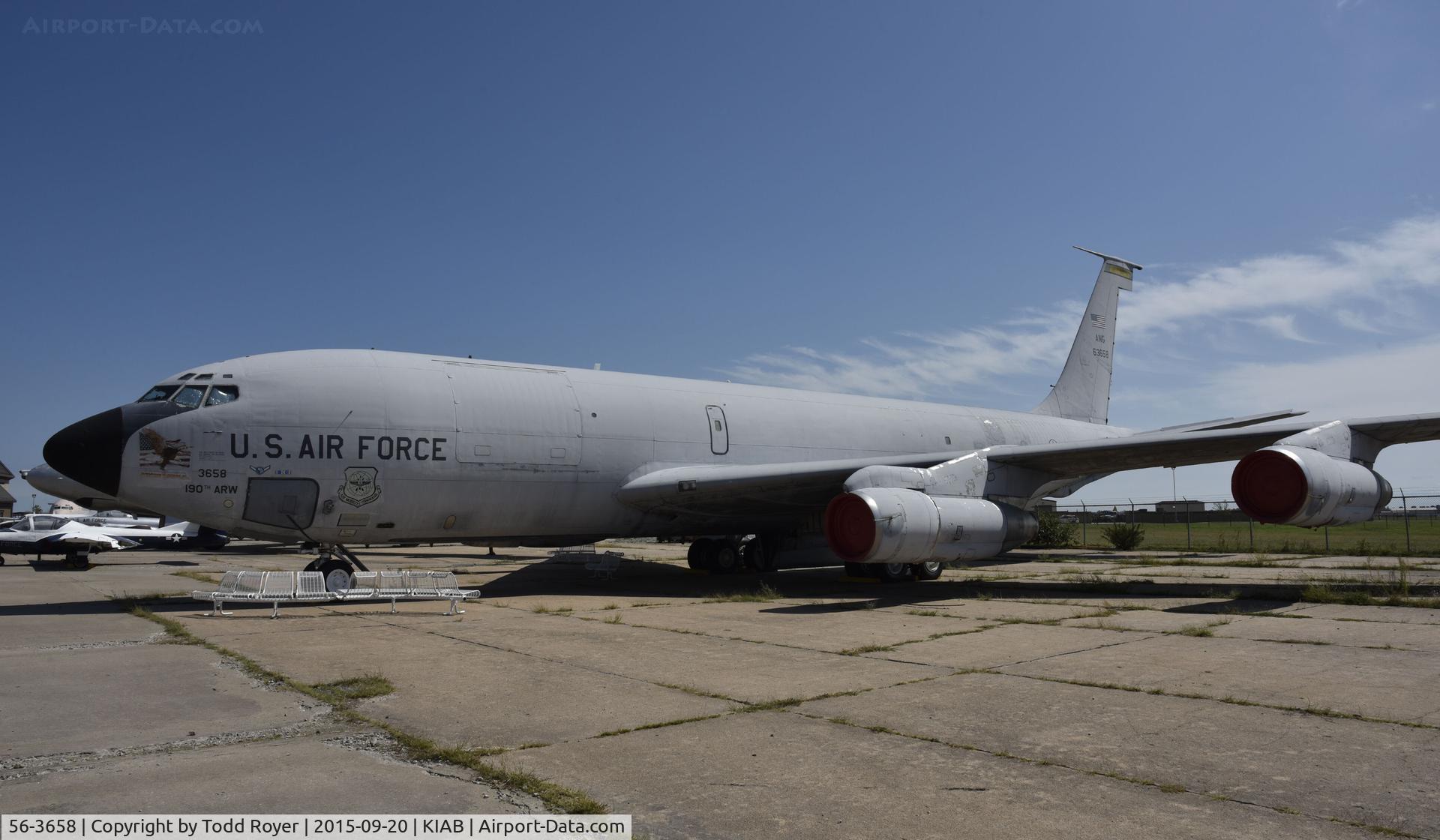 56-3658, 1956 Boeing KC-135E-BN Stratotanker C/N 17407, On display at Kansas Air Museum