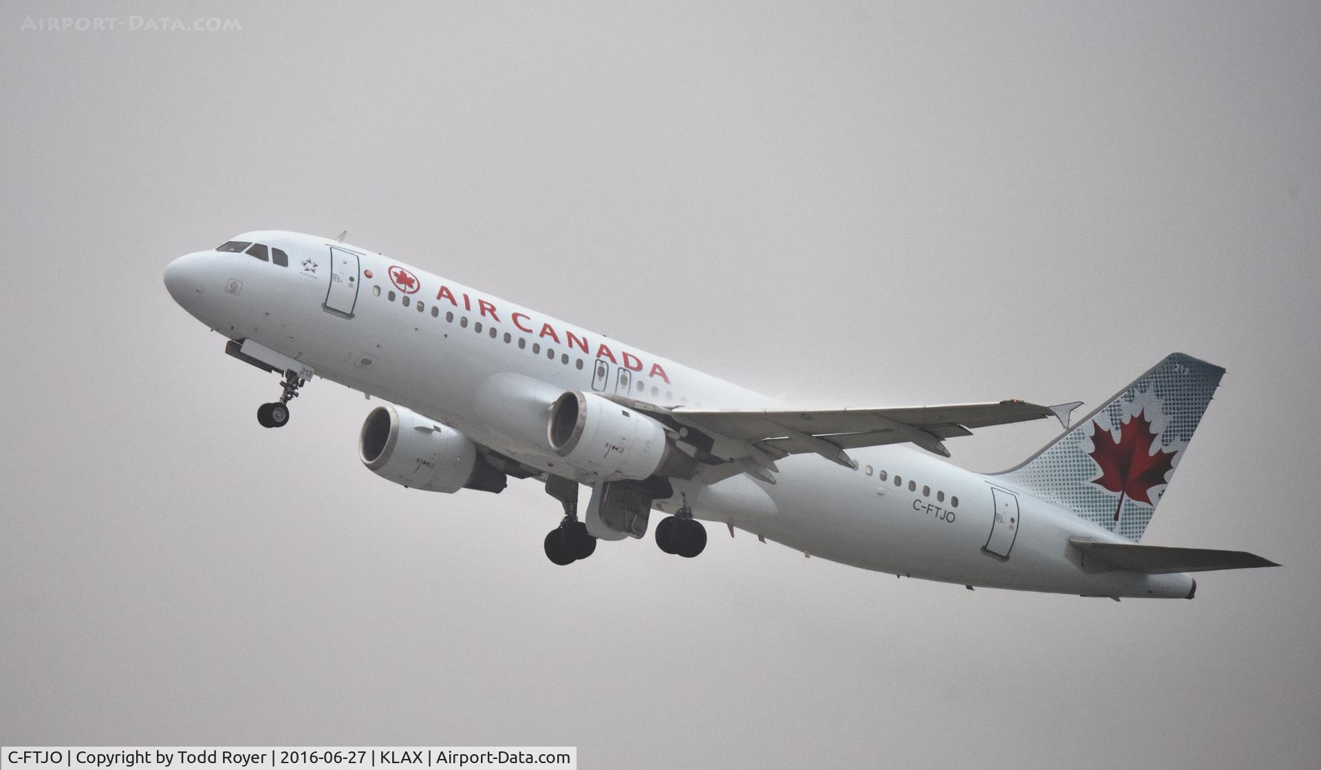 C-FTJO, 1991 Airbus A320-211 C/N 183, Departing LAX