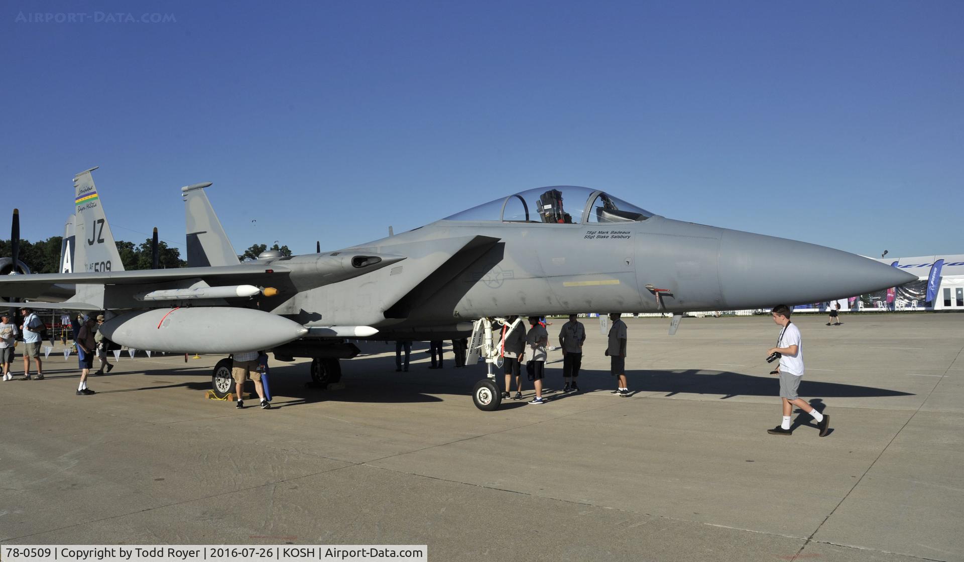 78-0509, 1978 McDonnell Douglas F-15C Eagle C/N 0494/C042, Airventure 2016