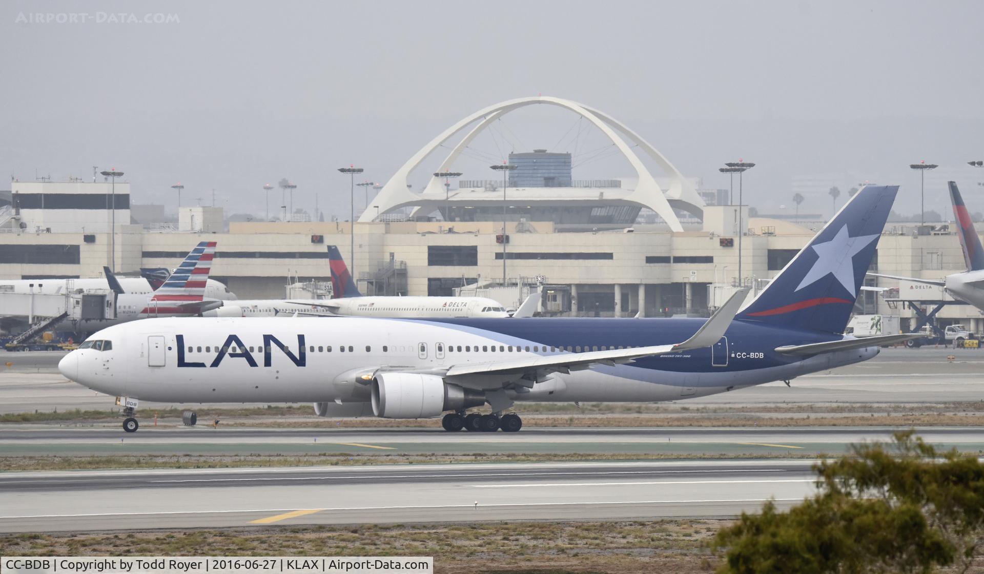 CC-BDB, 2011 Boeing 767-316/ER C/N 40590, Arriving at LAX