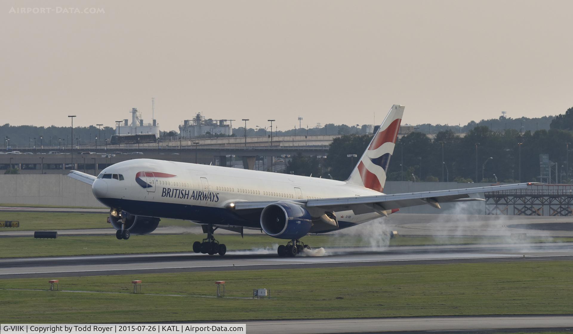 G-VIIK, 1998 Boeing 777-236/ER C/N 28840, Arriving at Atlanta
