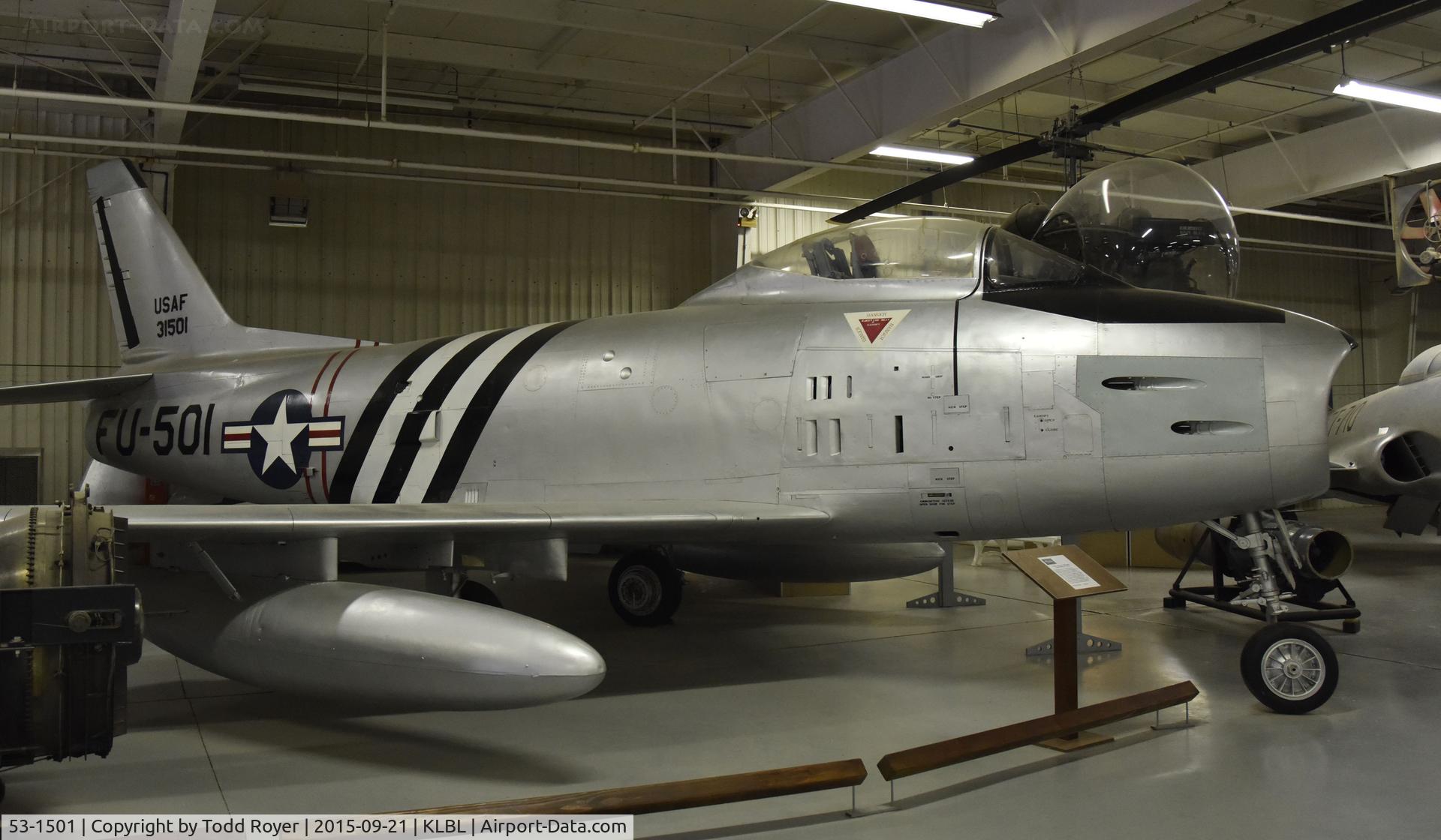 53-1501, 1953 North American F-86H Sabre C/N 203-273, On Display at the Mid America Air Museum