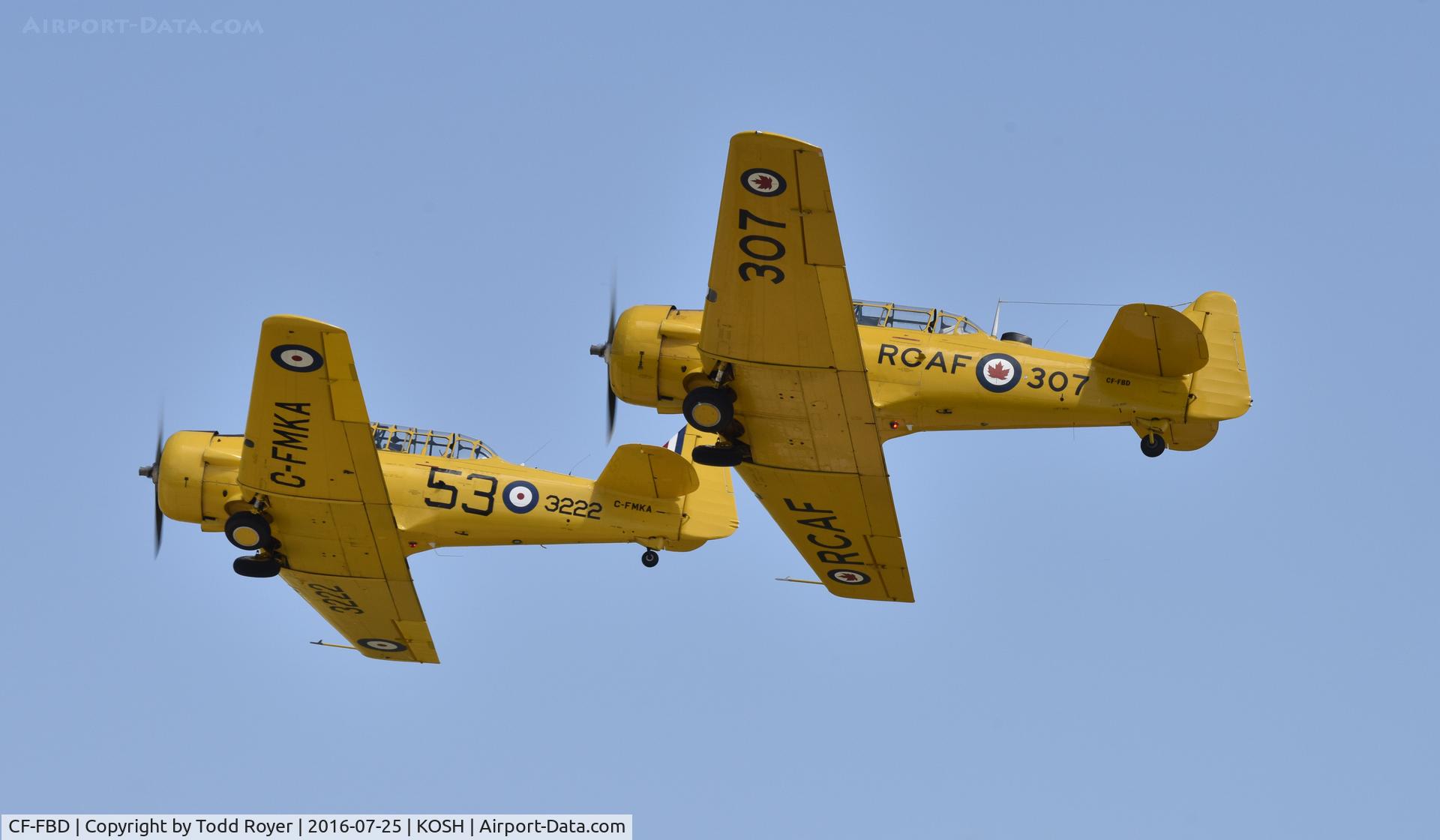CF-FBD, 1952 Canadian Car & Foundry T-6 Harvard Mk.4 C/N CCF4-98, Airventure 2016