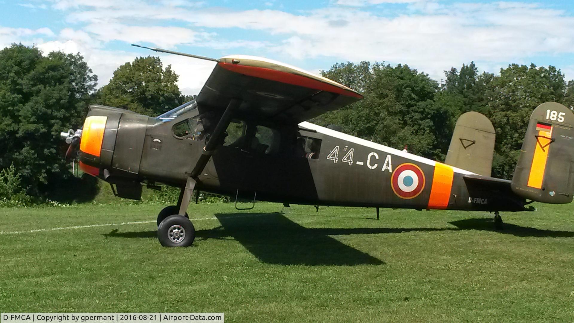 D-FMCA, 1959 Max Holste MH-1521 Broussard C/N 185, Aircraft shown at Fliegerfest Pleidelsheim in August 2016.
Panoramic flights could be booked while seats lasted.