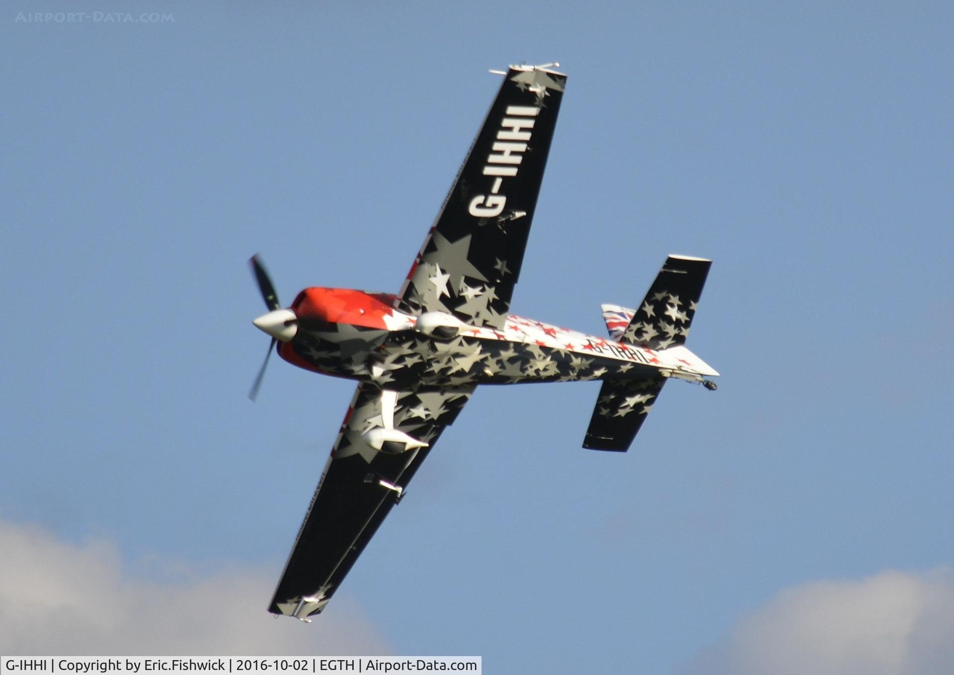 G-IHHI, 2016 Extra EA-300SC C/N SC060, 44. G-IHHI in display mode at Shuttleworth Collection's magnificent 'Season Finale,' October, 2016.
