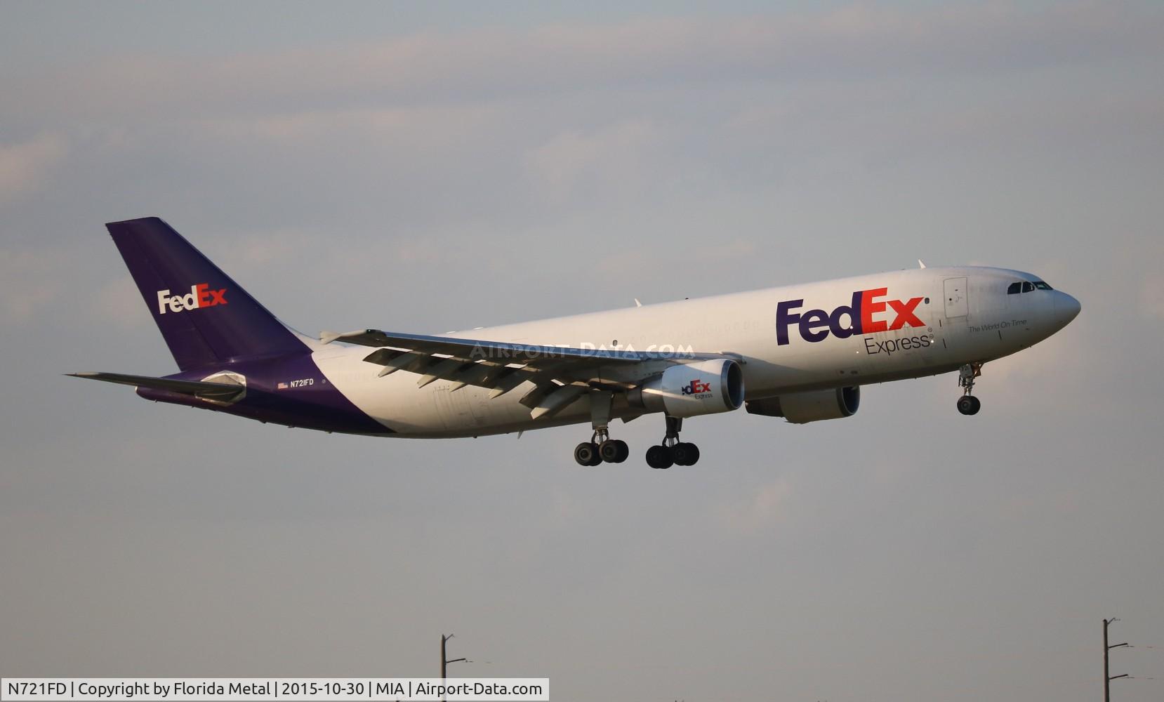 N721FD, 1988 Airbus A300B4-622R C/N 477, Fed Ex
