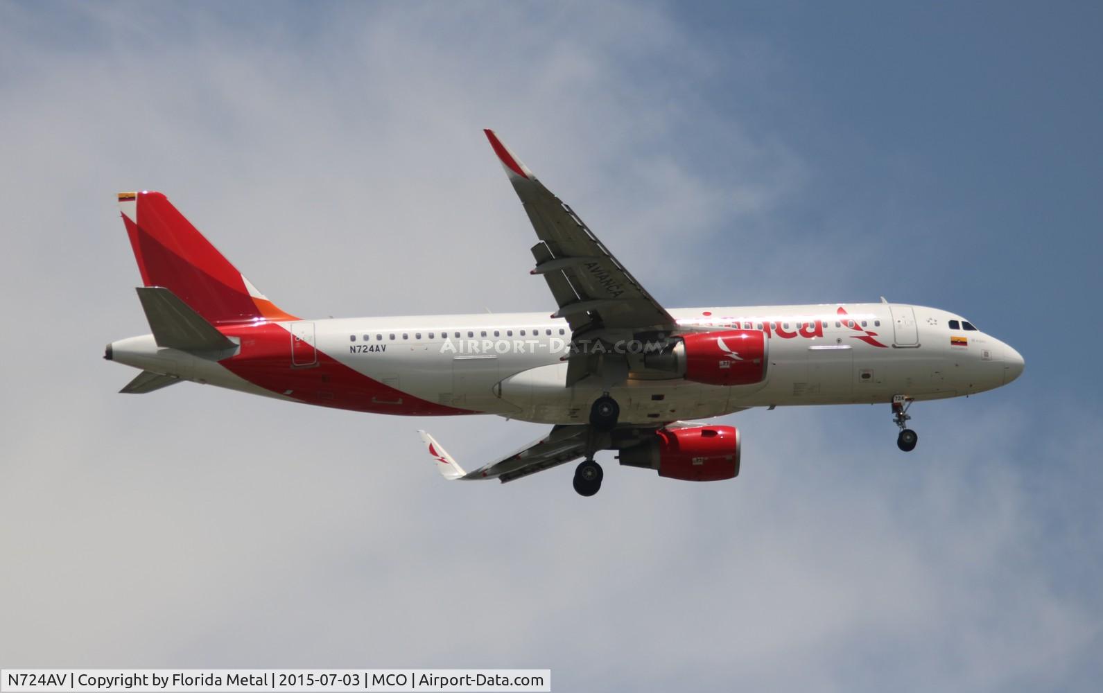 N724AV, 2014 Airbus A320-214 C/N 6153, Avianca