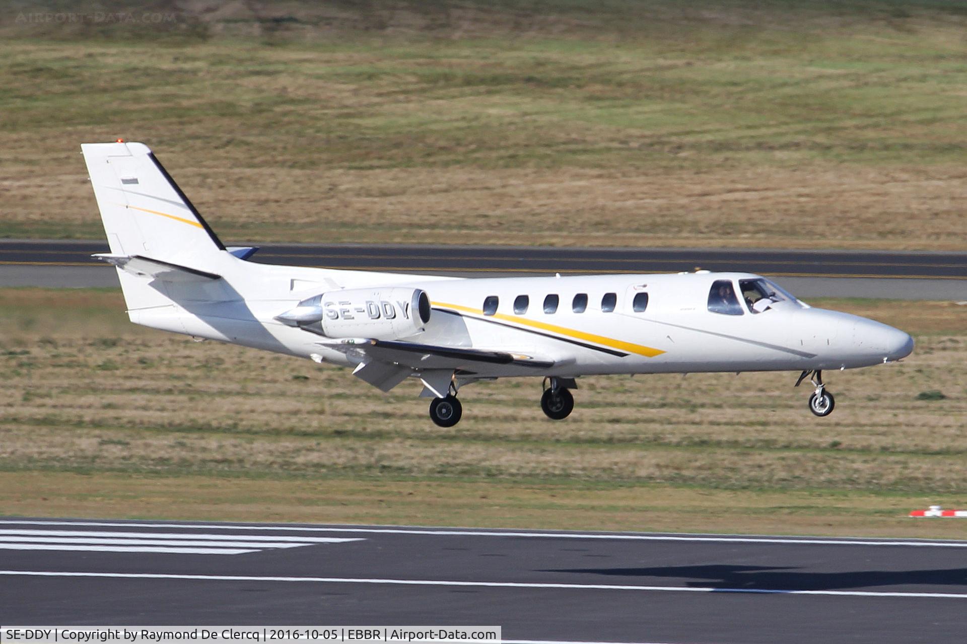 SE-DDY, 1980 Cessna 550 Citation II C/N 550-0115, Landing on rwy 01.