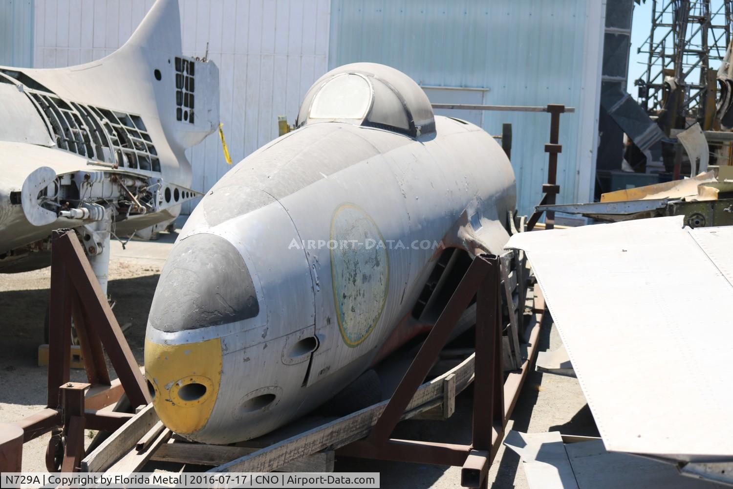 N729A, Lockheed F-80-C-10 C/N 49-719, Parts of an F-80 at Yanks Air Museum