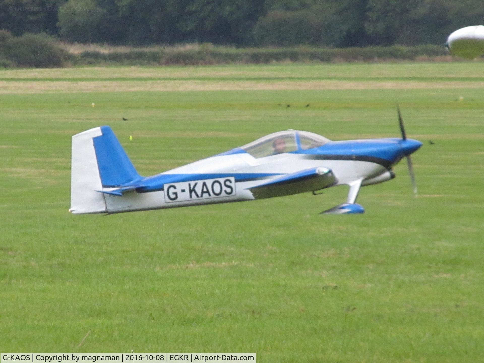 G-KAOS, 2003 Vans RV-7 C/N PFA 323-13956, looks organised to me