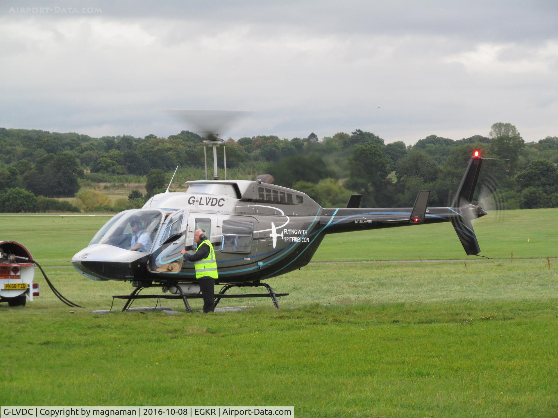 G-LVDC, 1989 Bell 206L-3 LongRanger III C/N 51300, refuelling