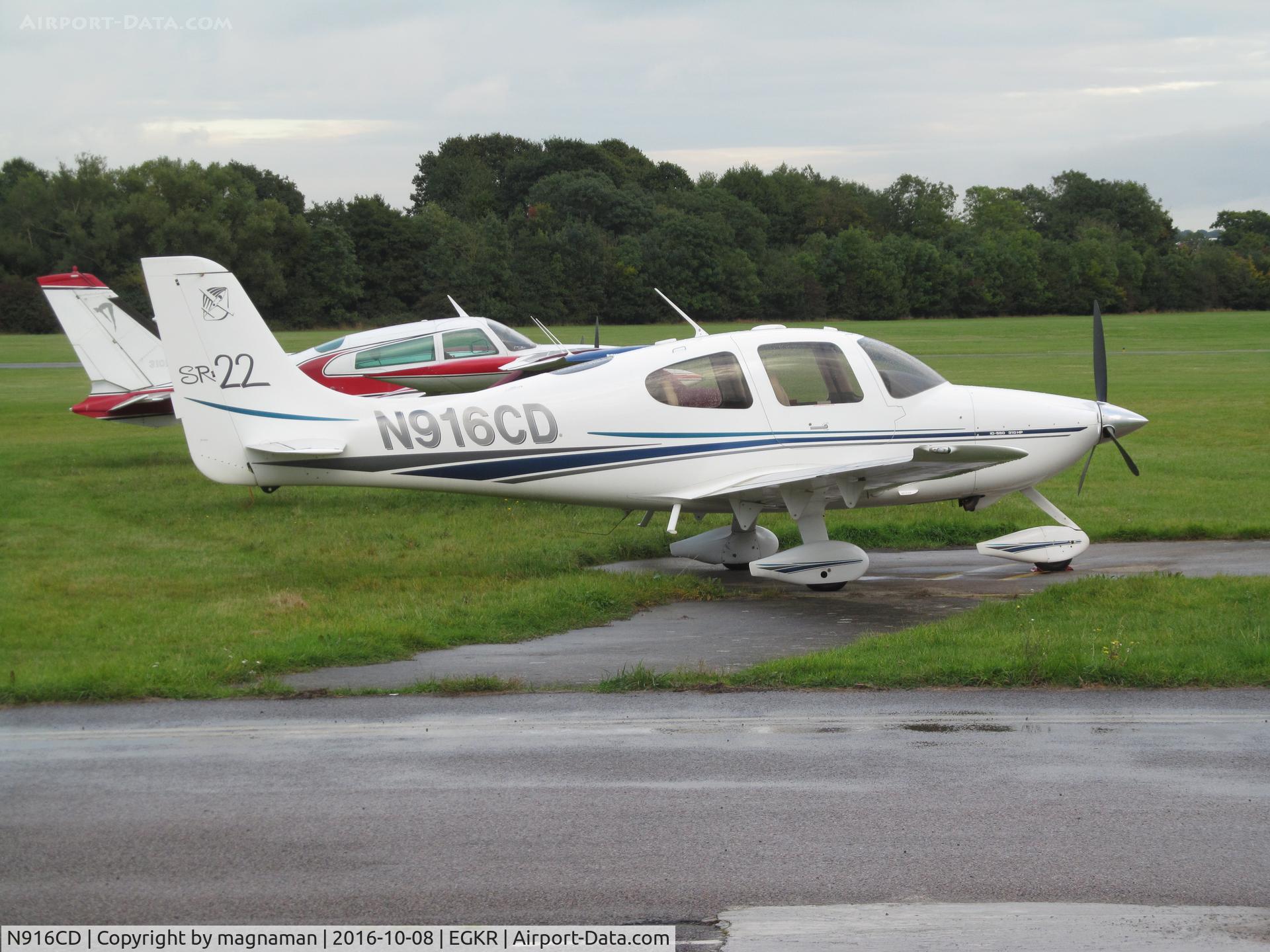 N916CD, 2002 Cirrus SR22 C/N 0318, at redhill