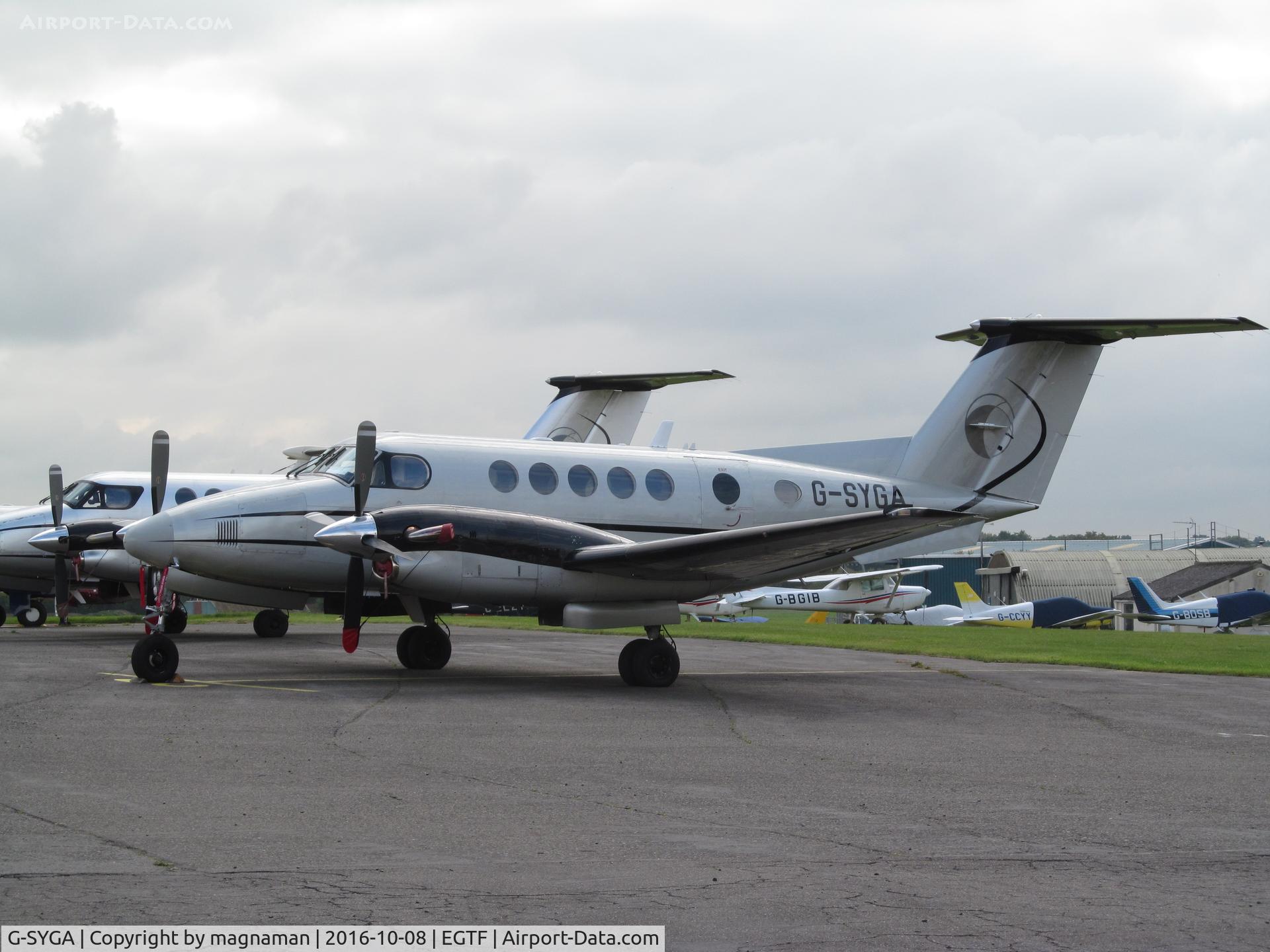 G-SYGA, 1982 Beech B200 Super King Air King Air C/N BB-1044, twin haven